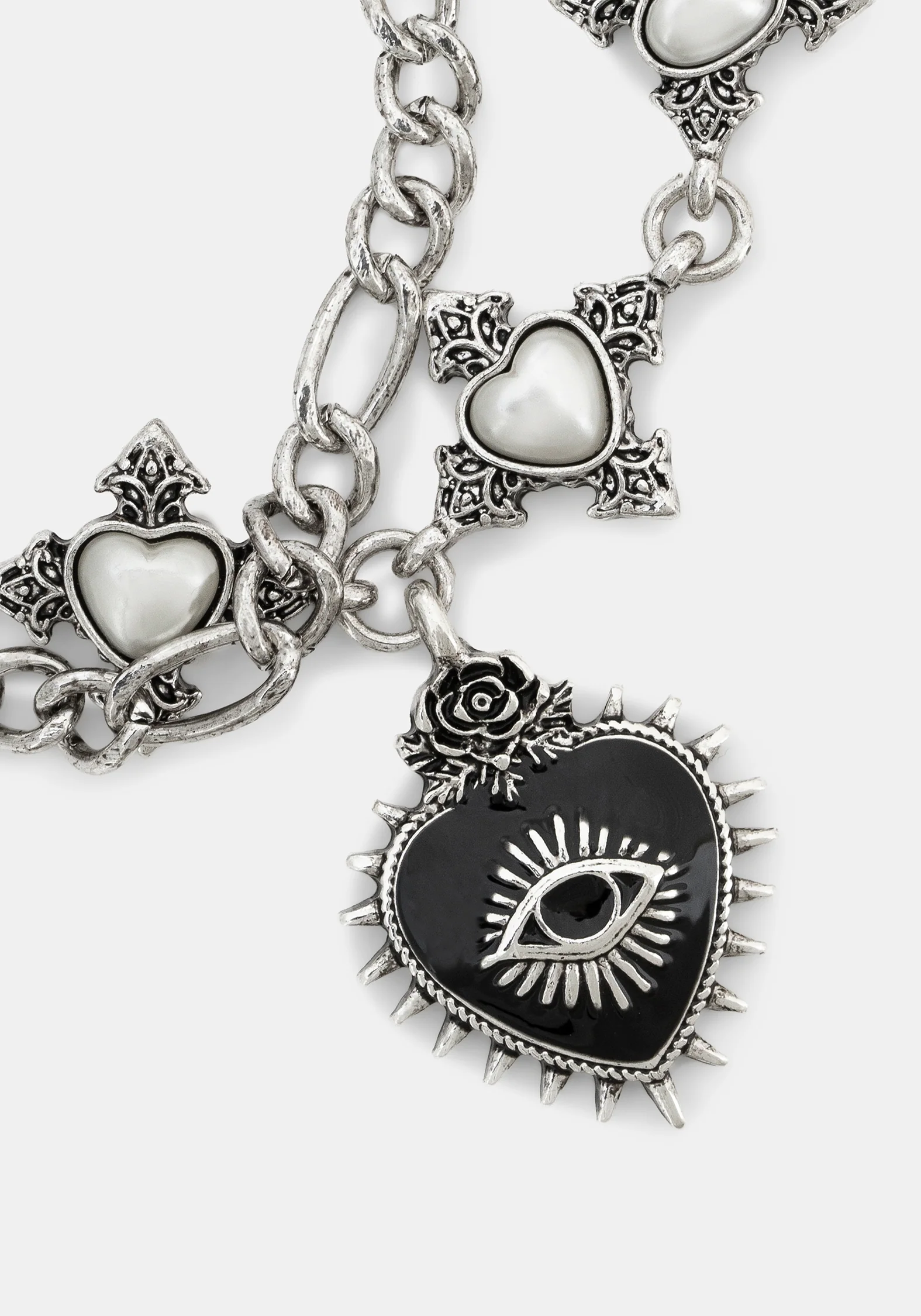 Amada Prickle Sacred Heart Layered Chunky Bracelet - Image 2