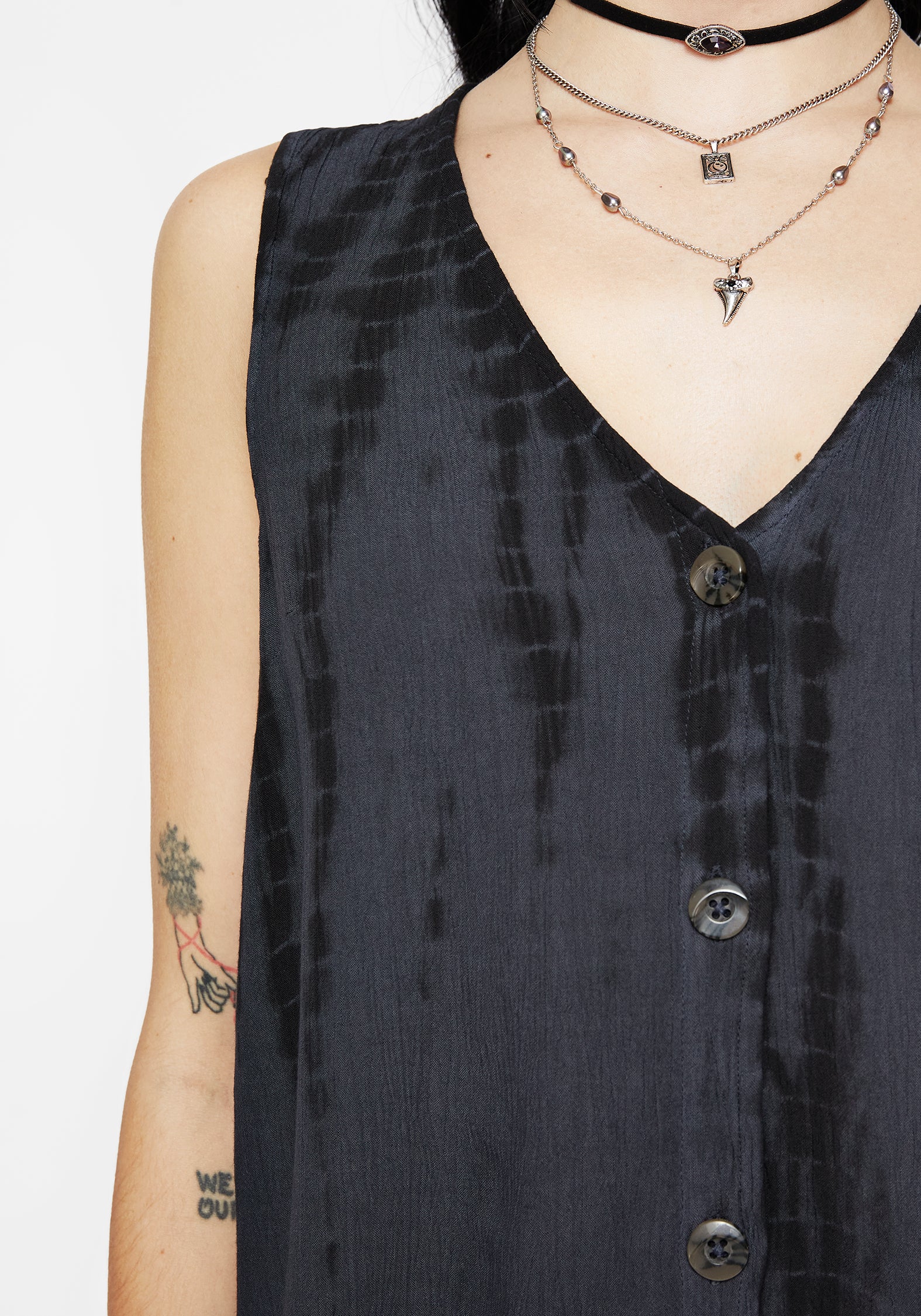 Aria Tie Dye Button Up Top - Image 2