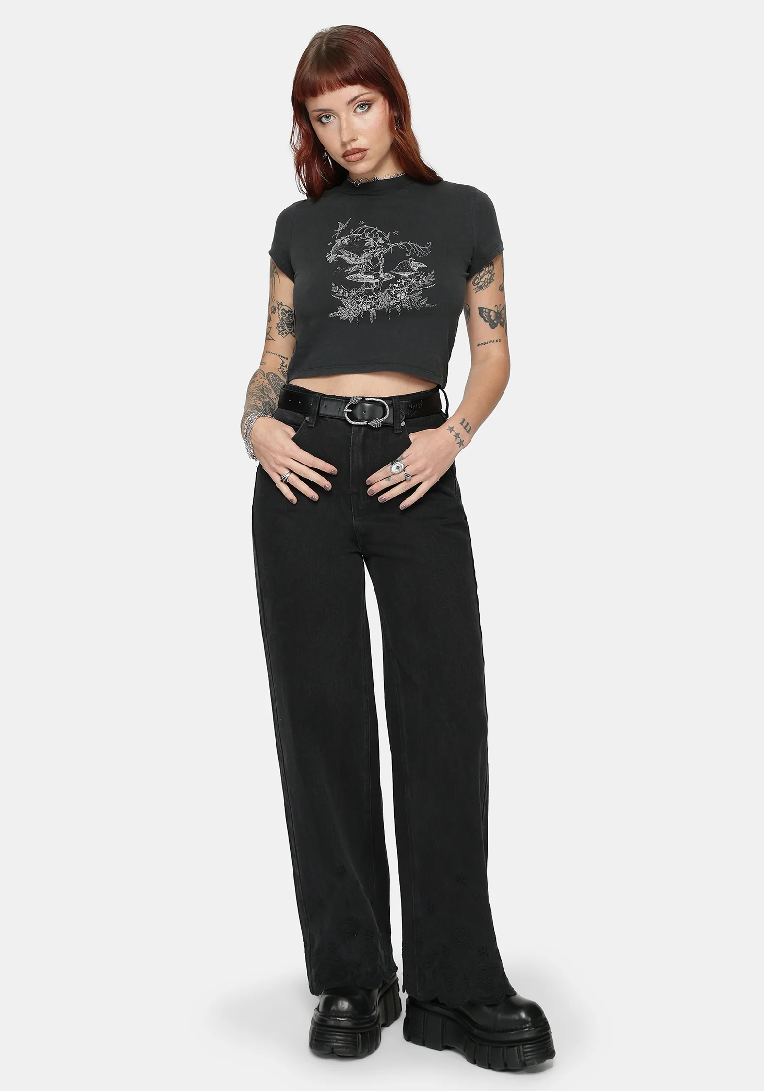 Ayr Broderie Straight Leg Denim Jean - Image 6