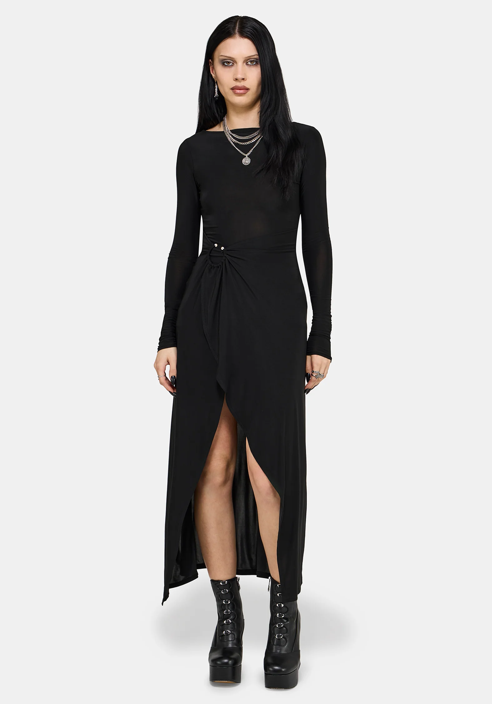 Bellamira Ring Waist Midaxi Dress - Image 3