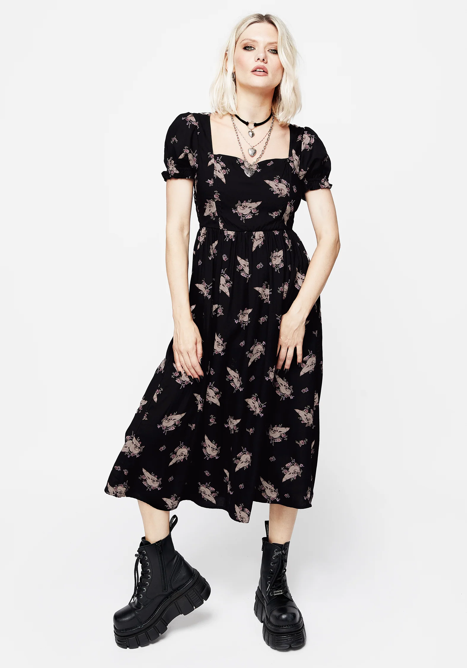 Carrion Puff Sleeve Midi Dress - Image 5