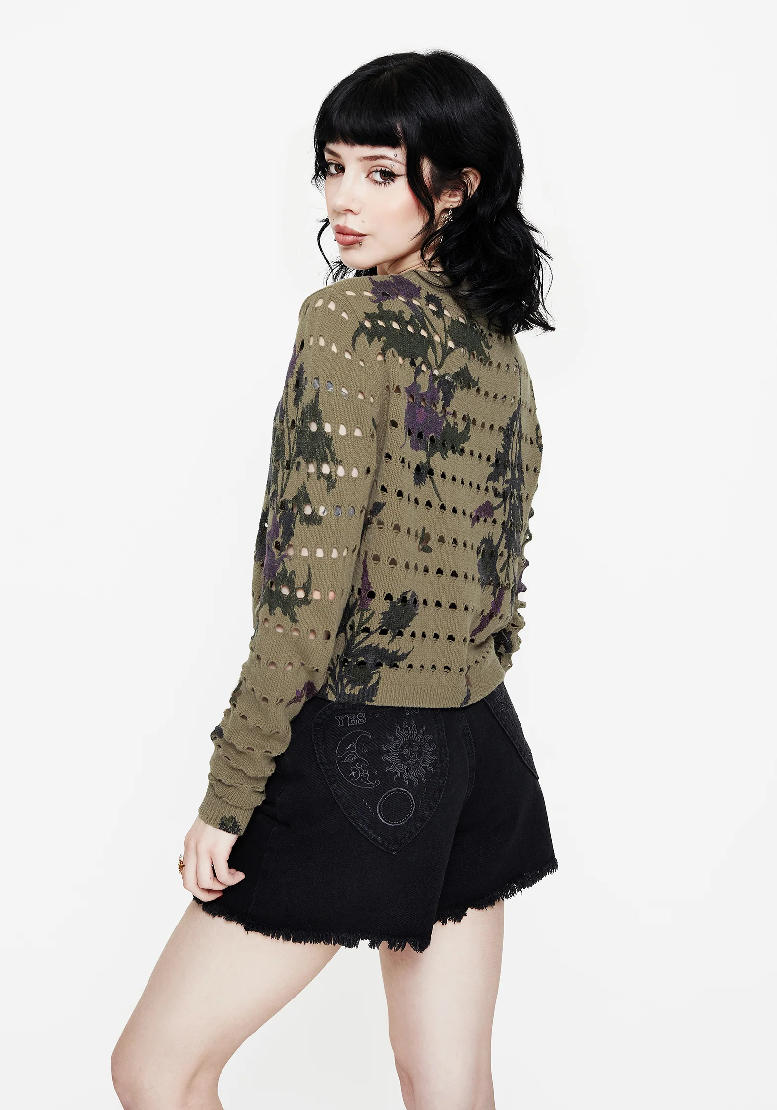Cassandra Floral Knit Sweater - Image 3