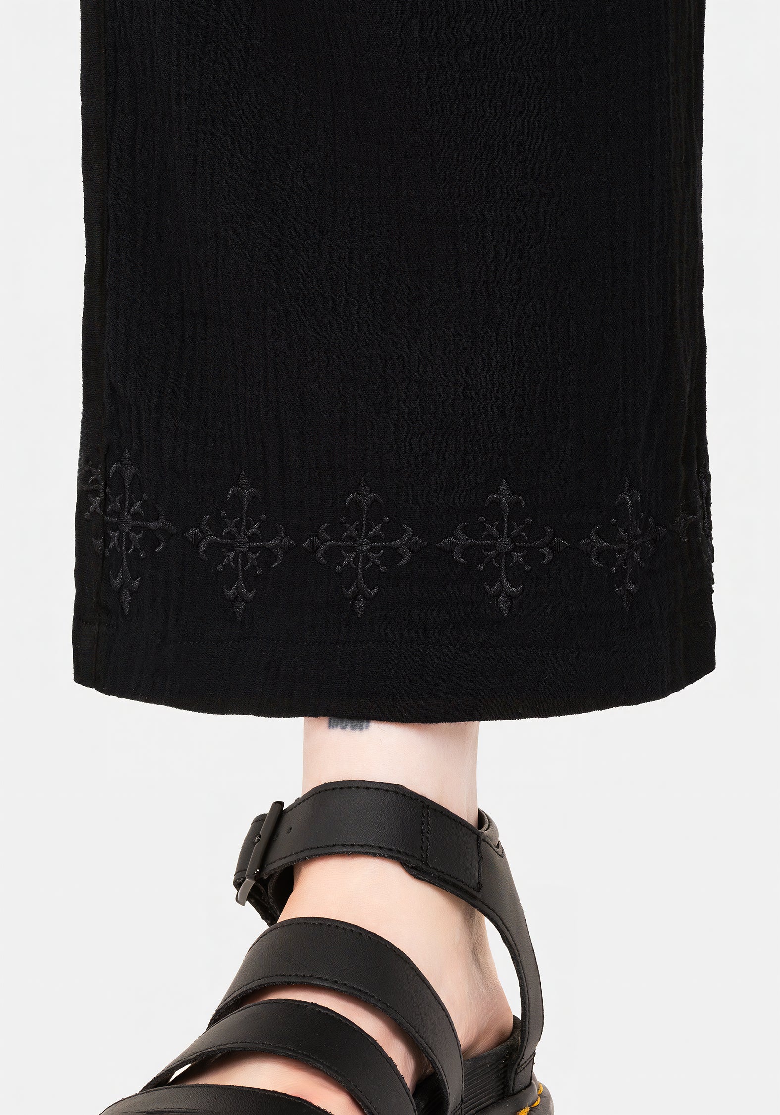 Damara Embroidered Cotton Culottes - Image 2