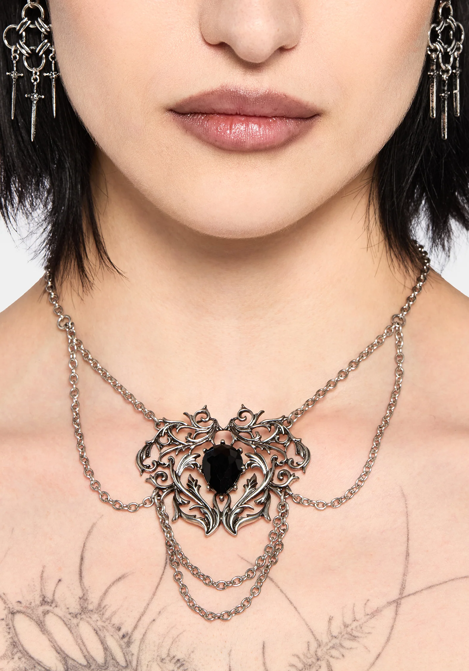 Draxo Layered Chain Necklace - Image 2