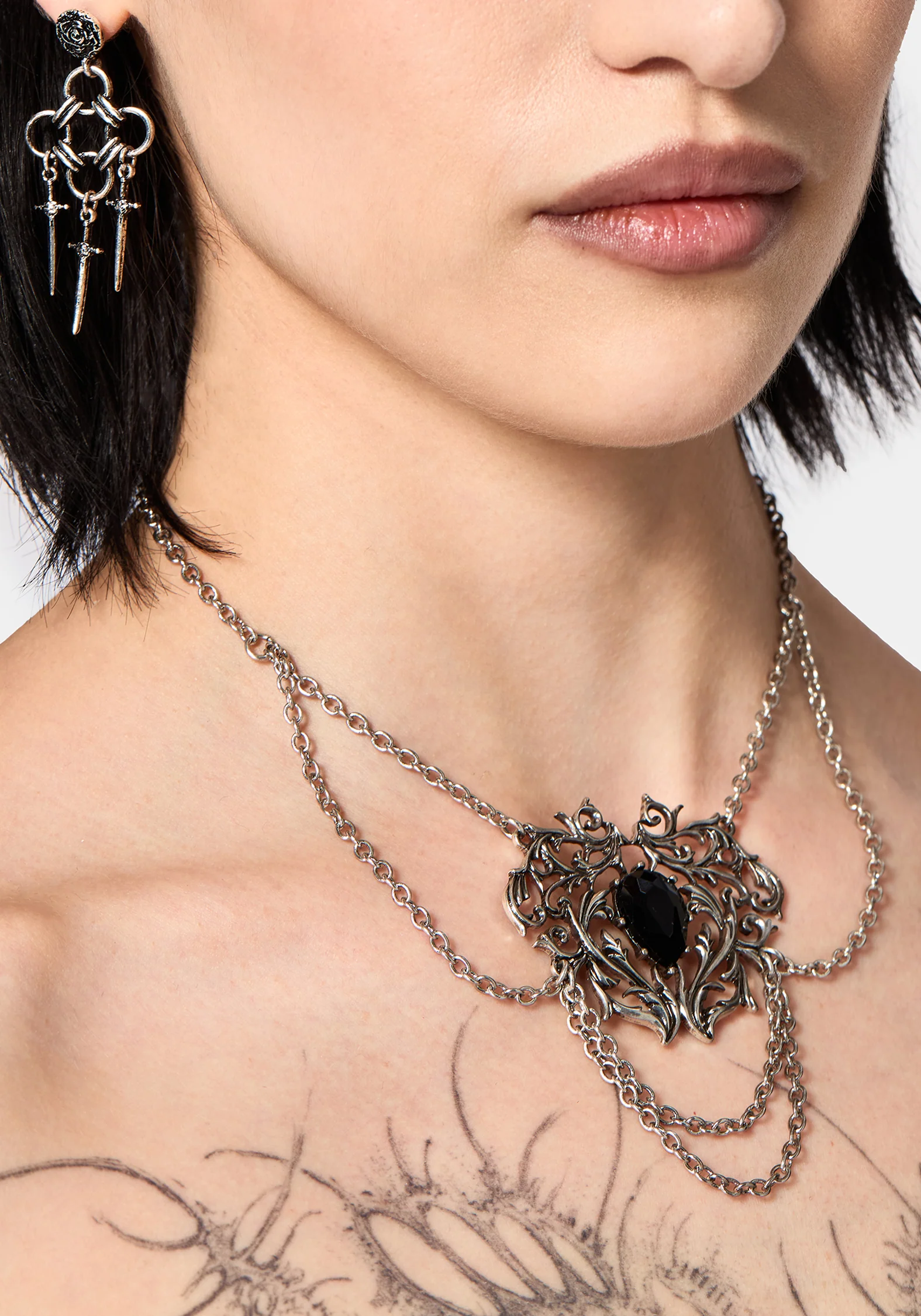 Draxo Layered Chain Necklace - Image 5