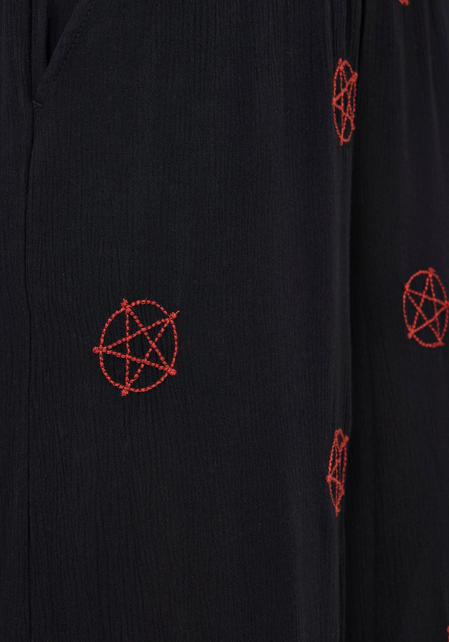 Druantia Moon Embroidery Wide Leg Culotte - Image 2