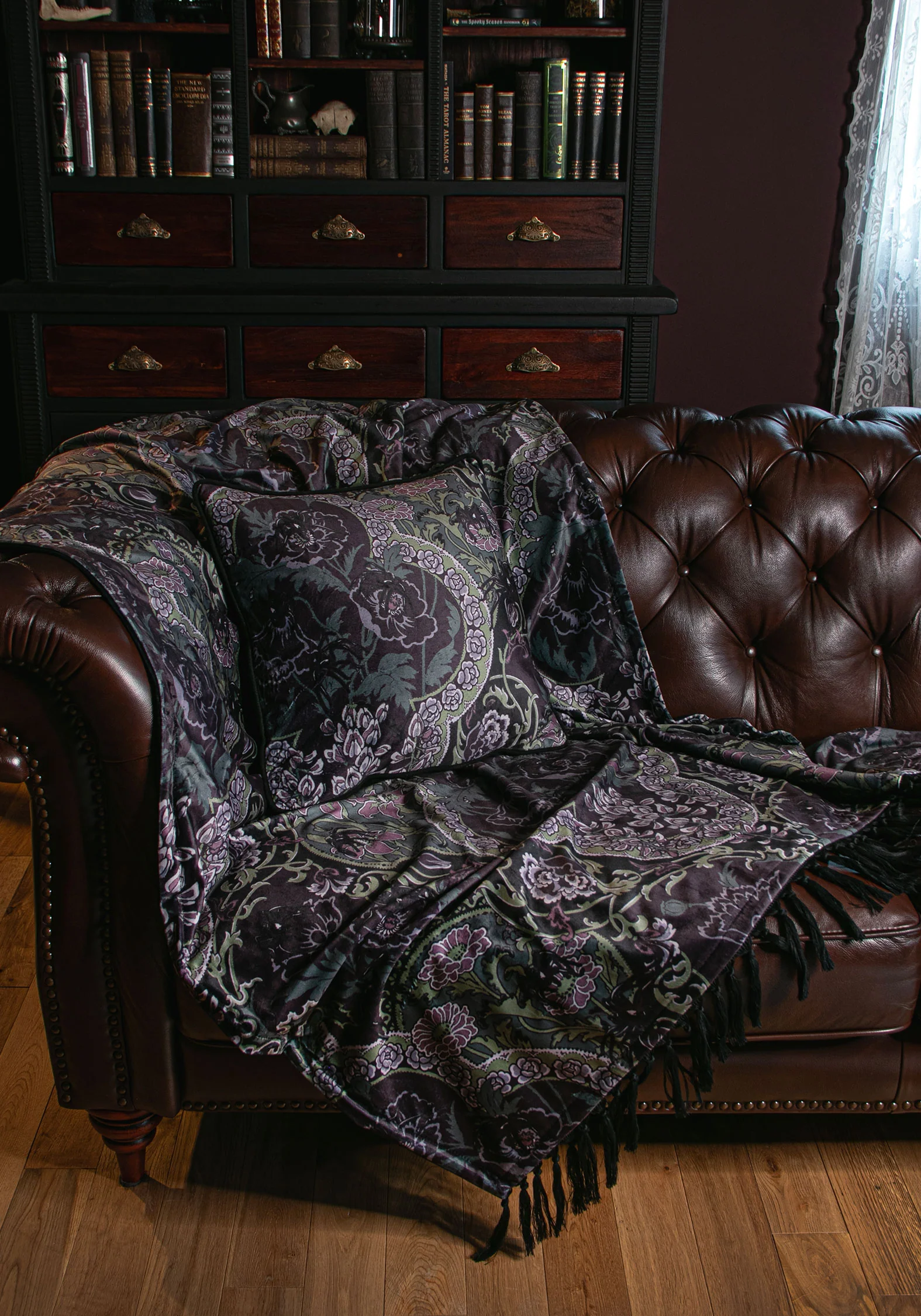 Effie Velvet Tassel Blanket - Image 2