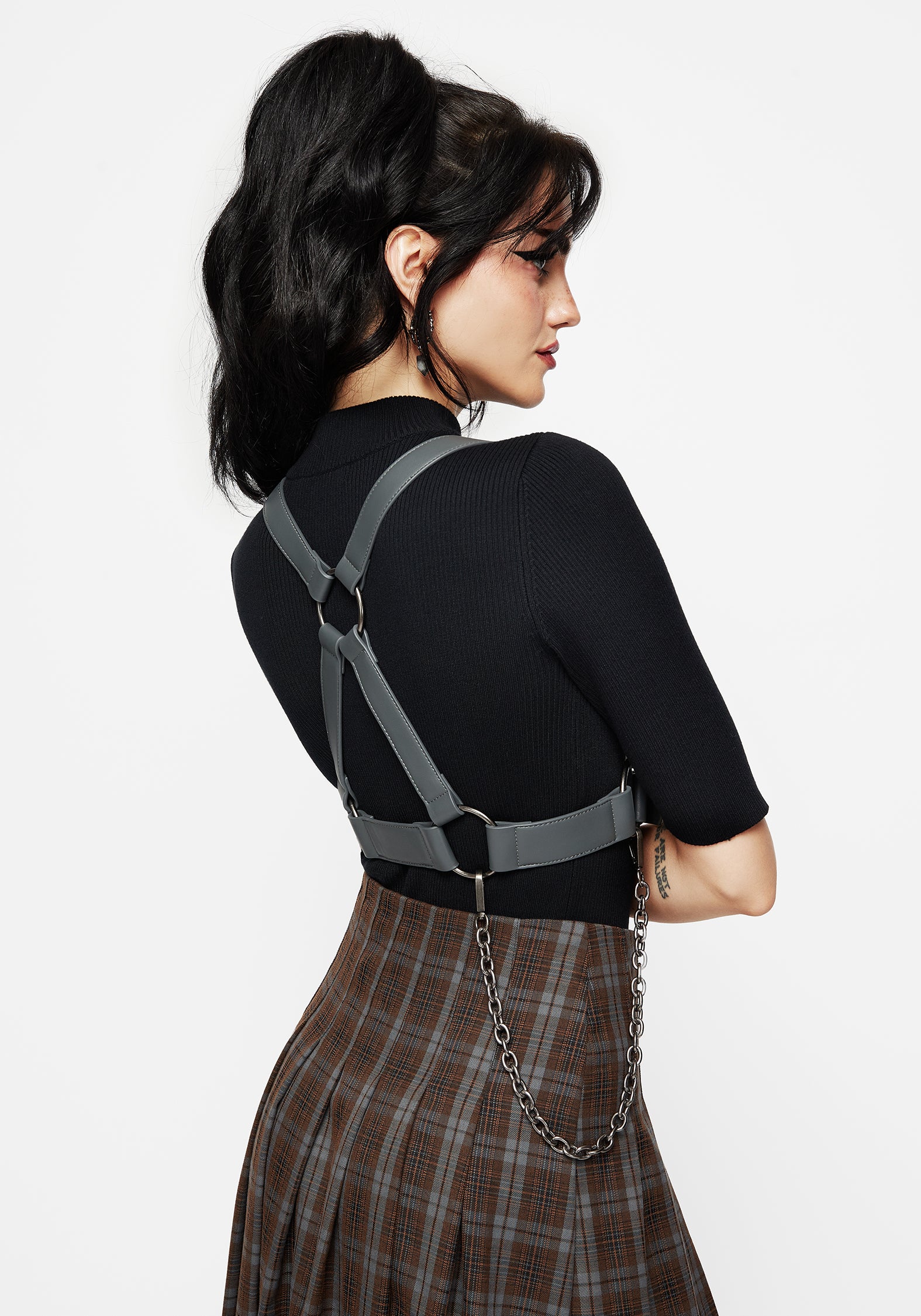 Elisanna D-Ring Chain Detail Harness - Image 4