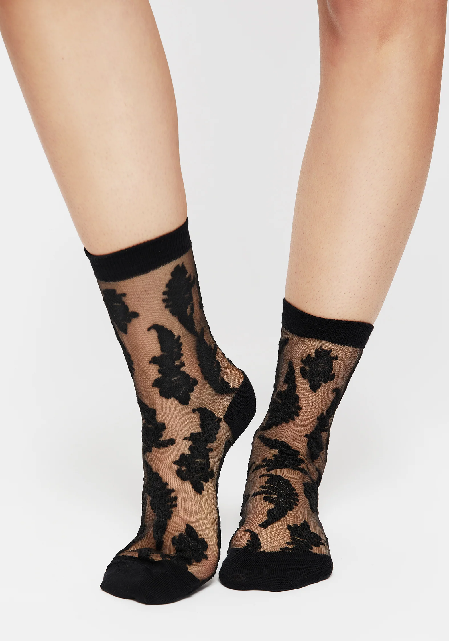 Esoteric Fern Lace Socks - Image 7