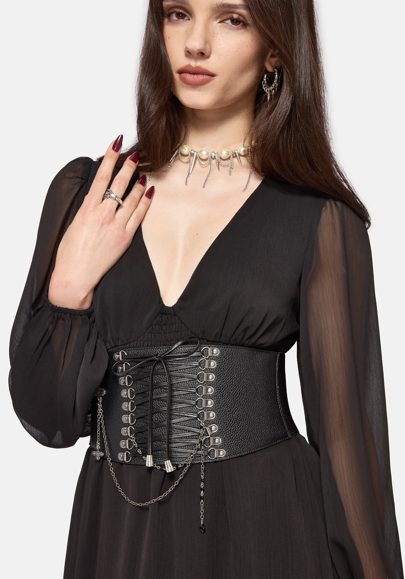 Evelyne Elasticated Corset Waist Belt - Image 2