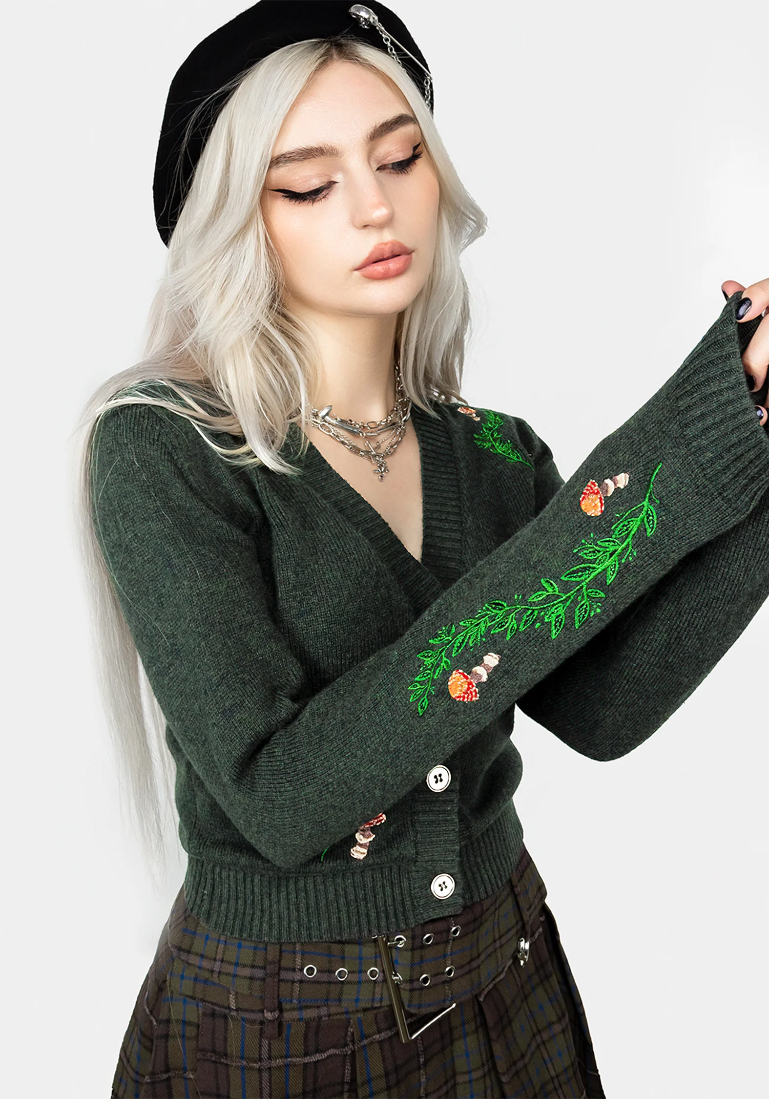Fable Embroidered Cardigan - Image 11