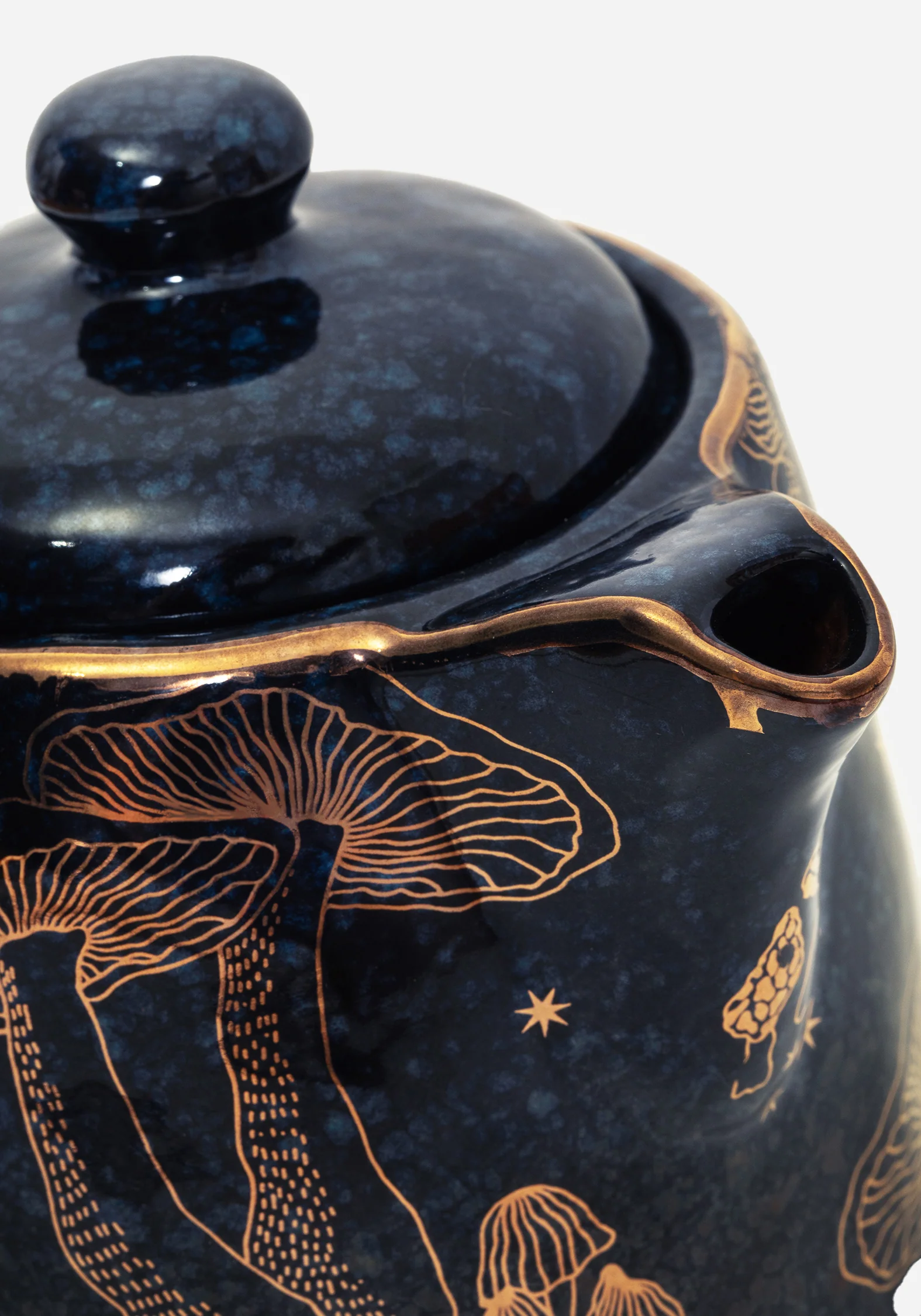 Faefire Foiled Mushroom Print Teapot - Image 2
