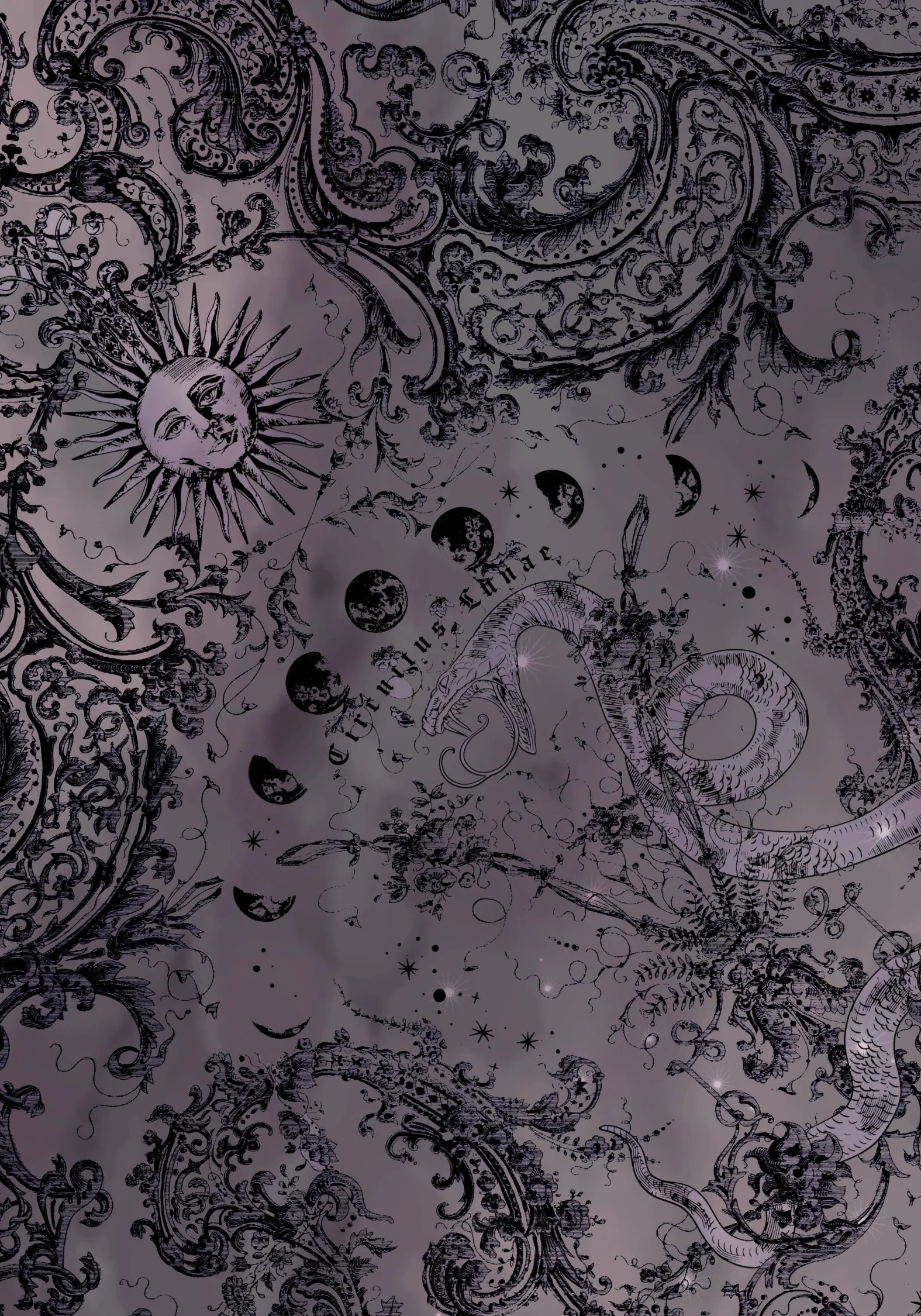 Gaia Celestial Print Chiffon Hanky Hem Skirt - Image 7