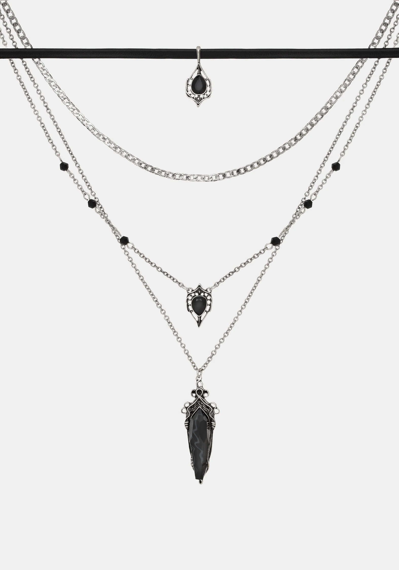 Gothique Stone Layered Necklace