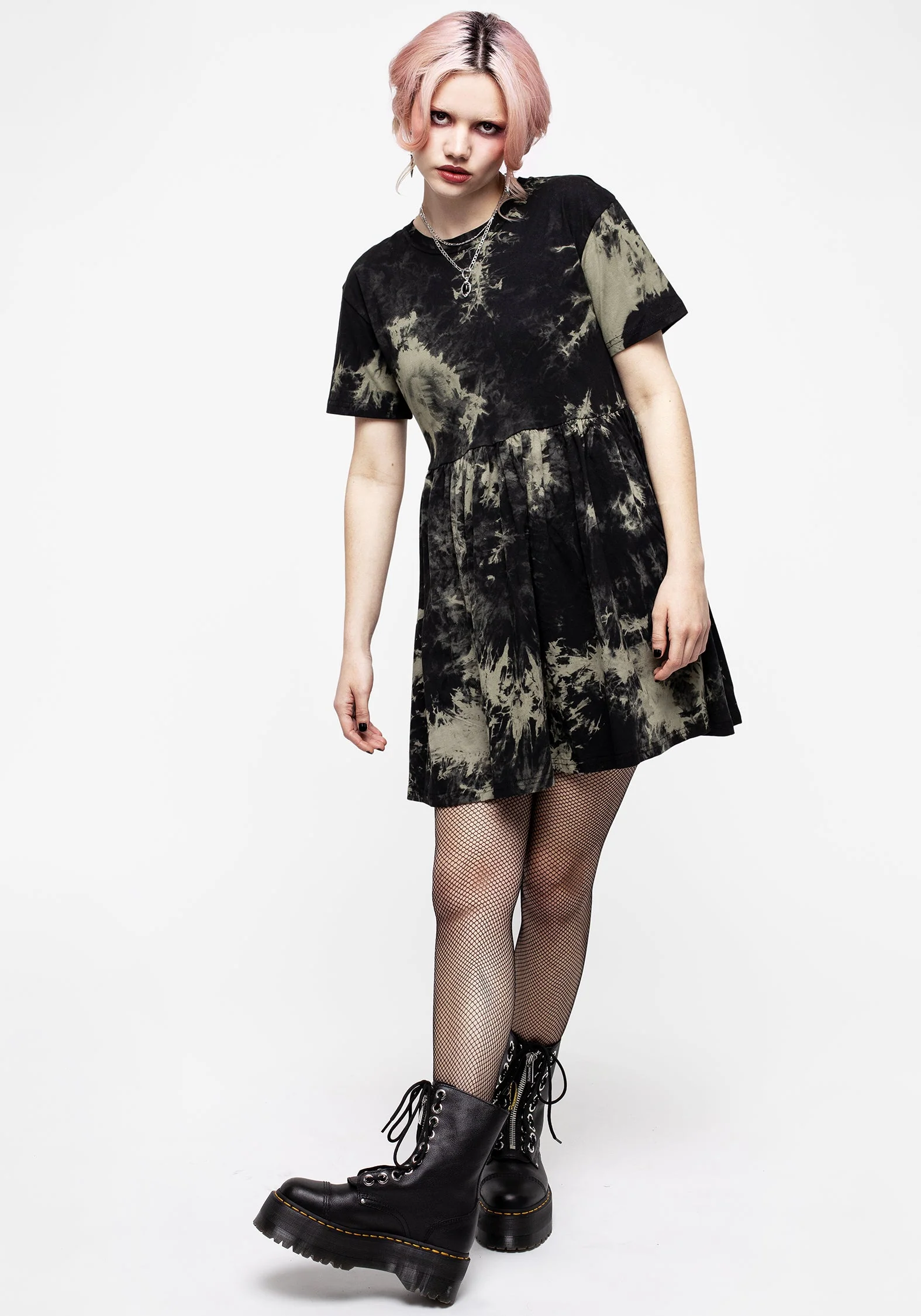 Grievance Tie Dye Skater Dress - Image 4