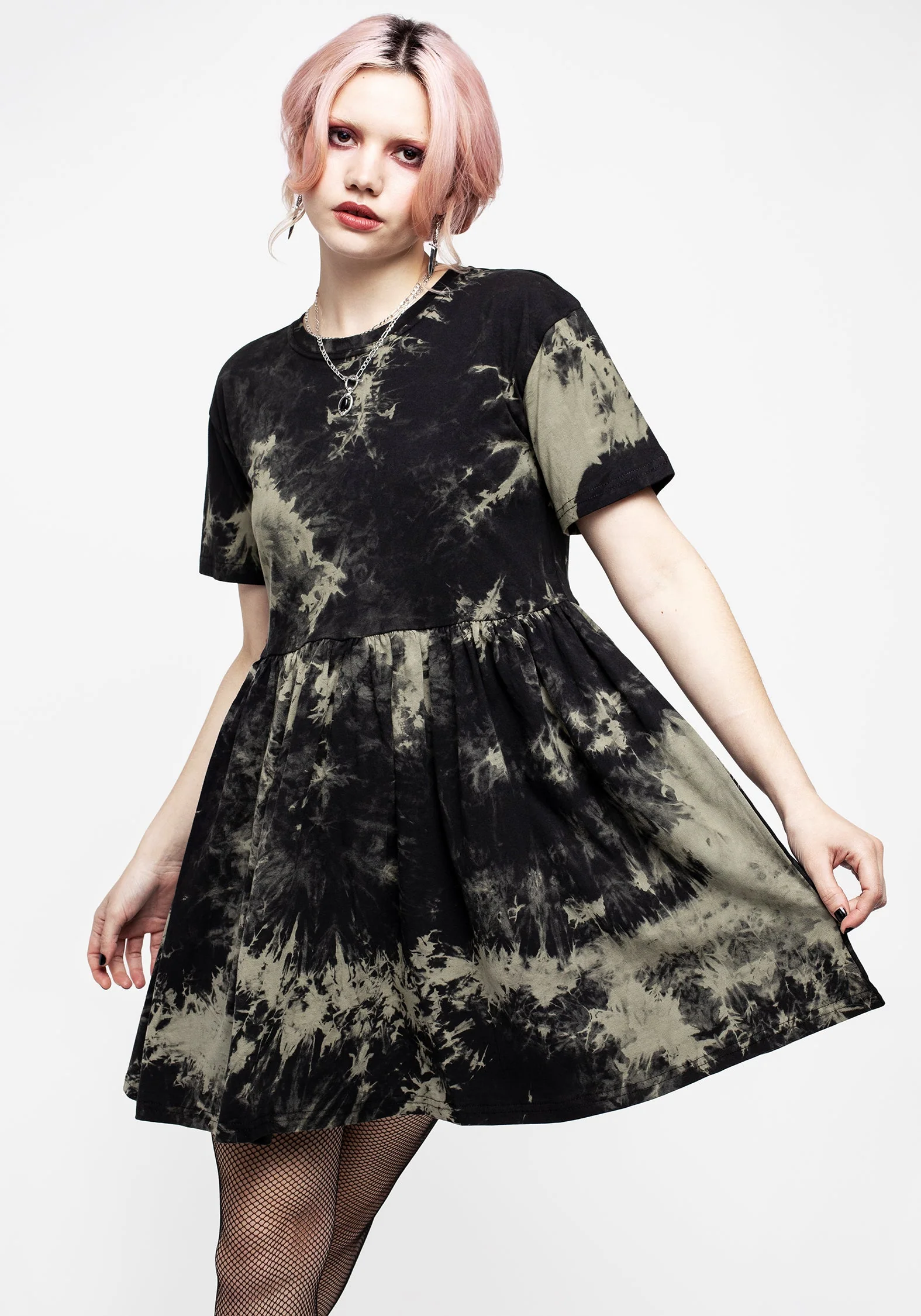 Grievance Tie Dye Skater Dress - Image 7