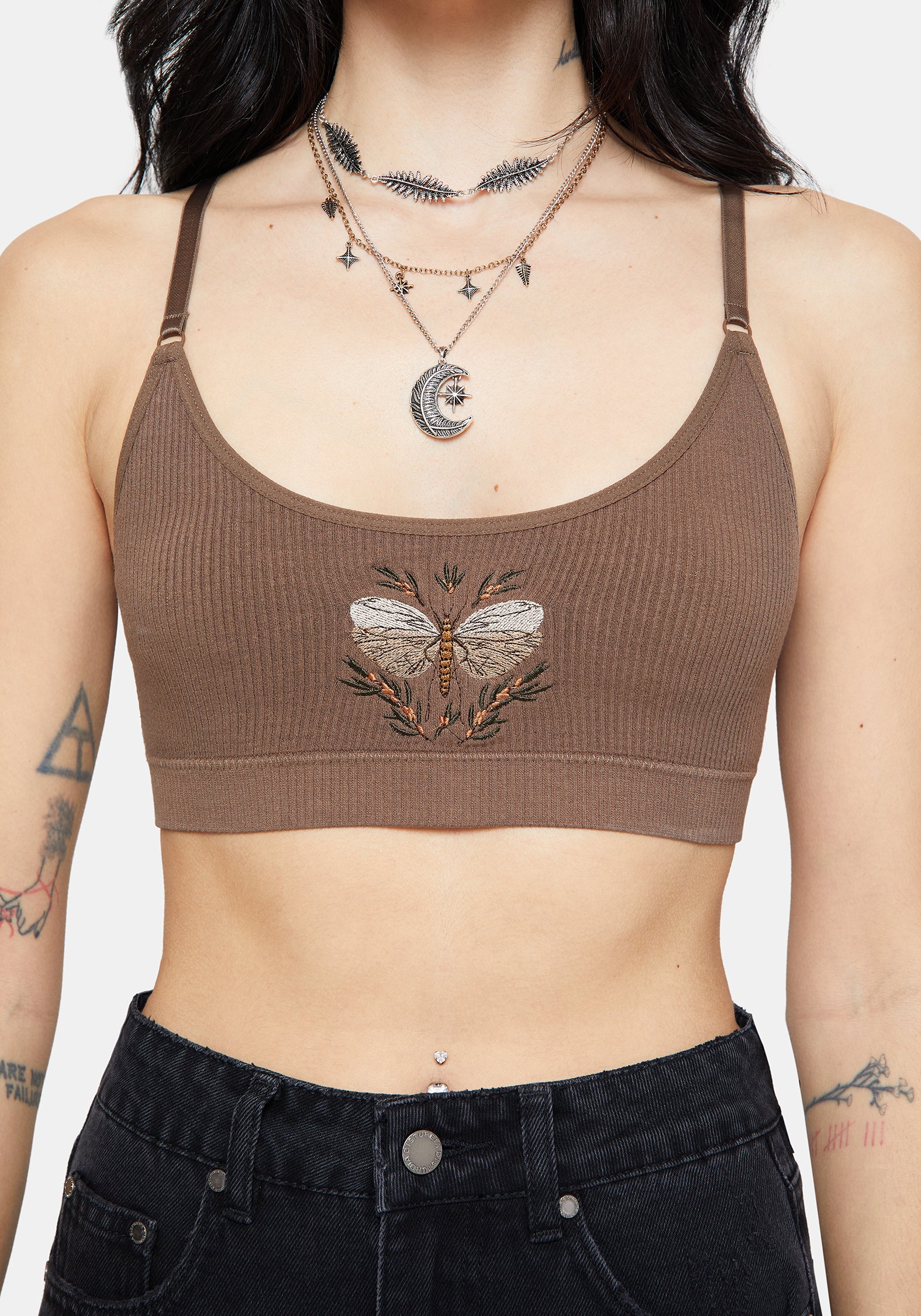 Griffinfly Embroidered Seamless Bralet Set - Image 6