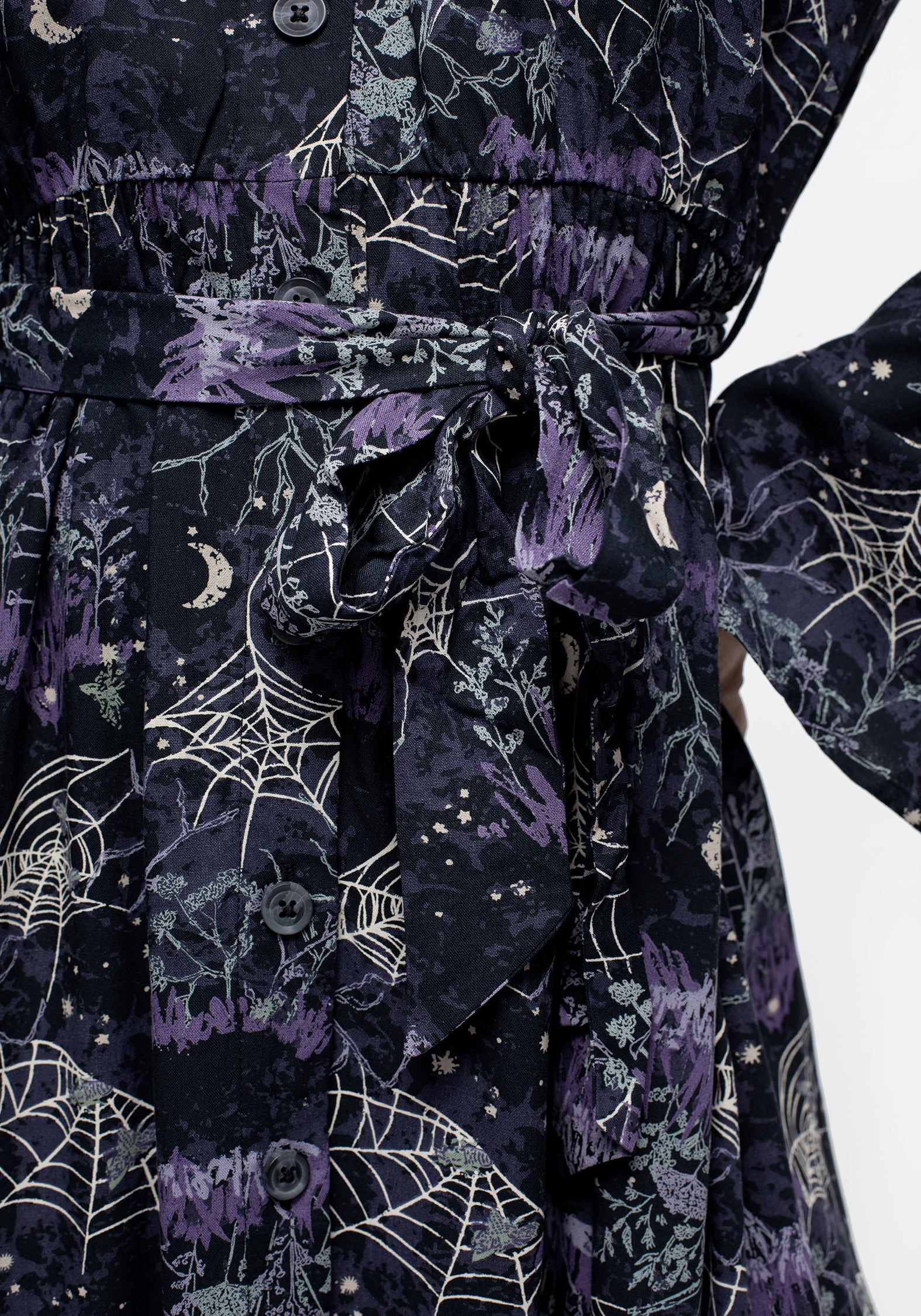 Hawthorn Flute Sleeve Belted Midaxi Dress - Image 2