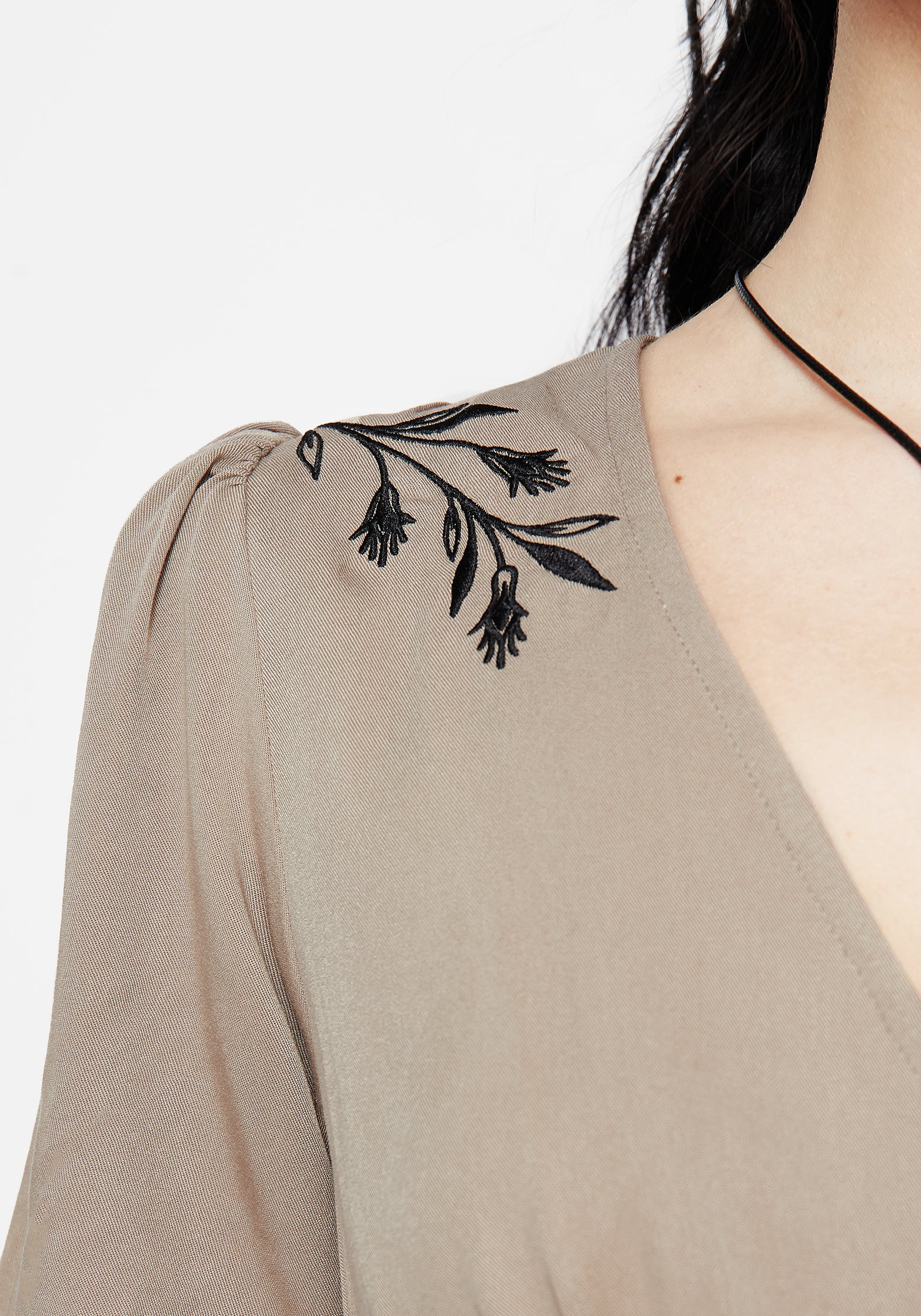 Hester Embroidered Button Up Mini Dress - Image 5