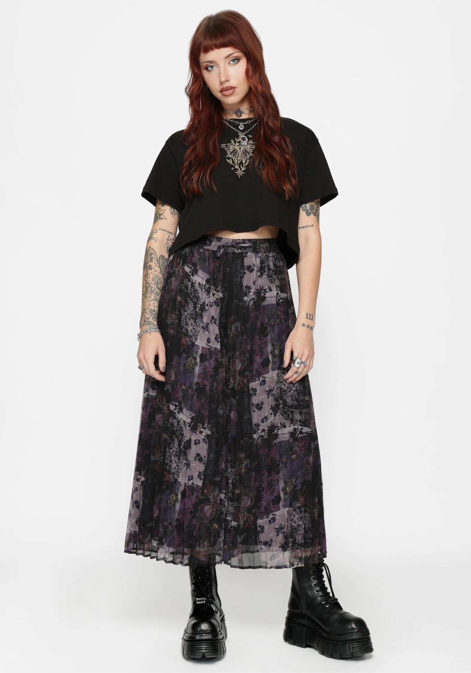 Iskra Mystic Floral Chiffon Culotte - Image 6