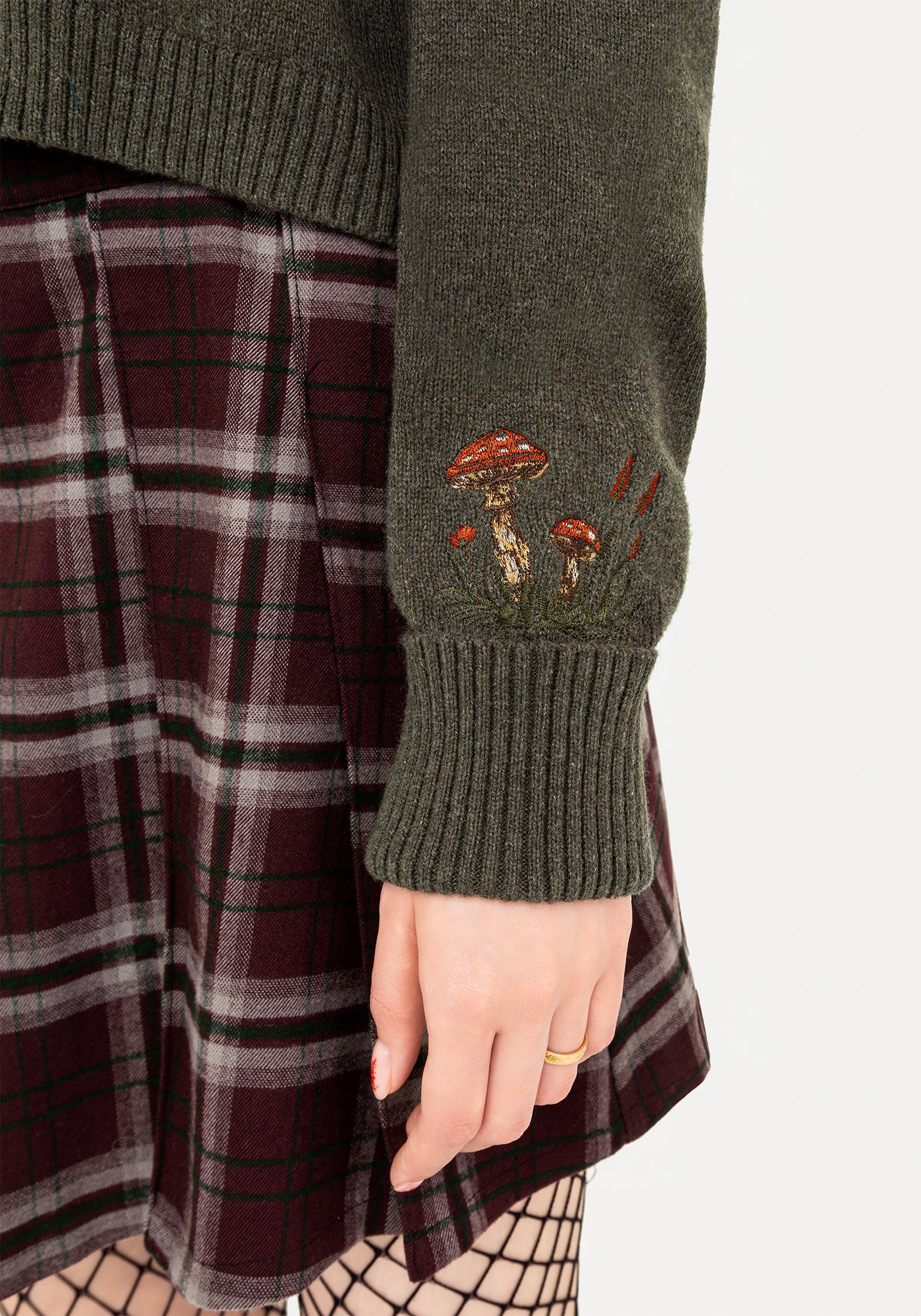 Keira Cotton Toadstool Embroidered Sweater - Image 5