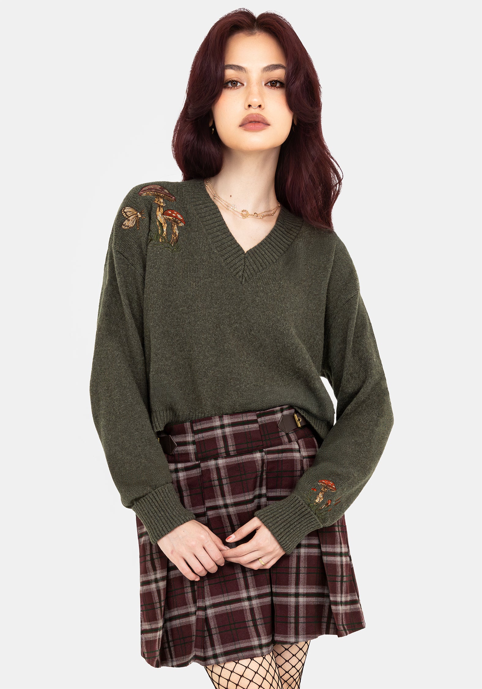 Keira Cotton Toadstool Embroidered Sweater - Image 7