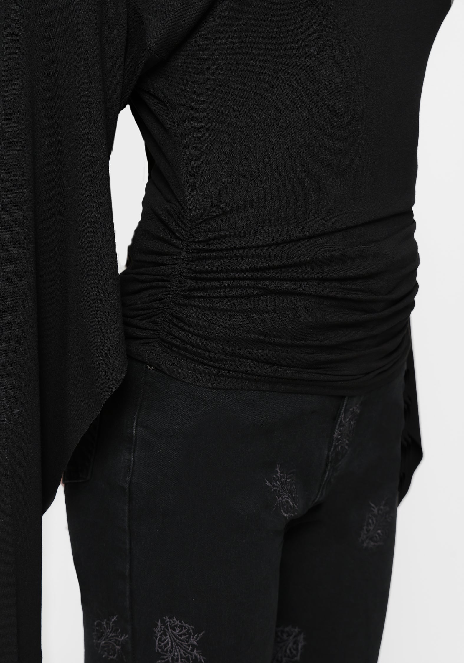 Leela Cape Ruched Top - Image 2