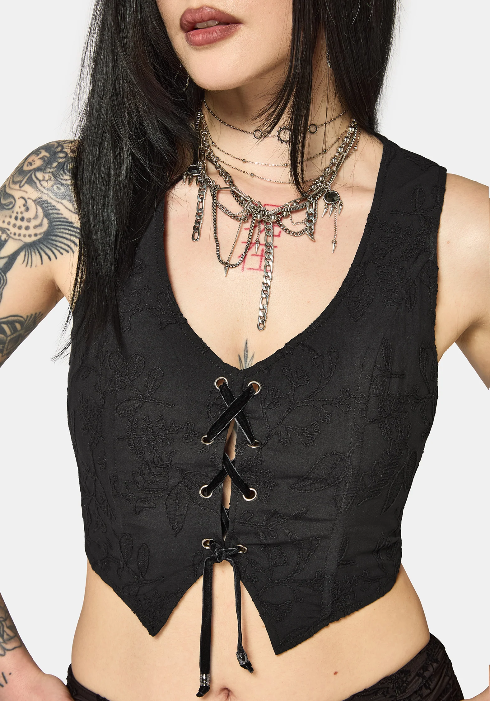 Lila Embroidered Corset Top - Image 2