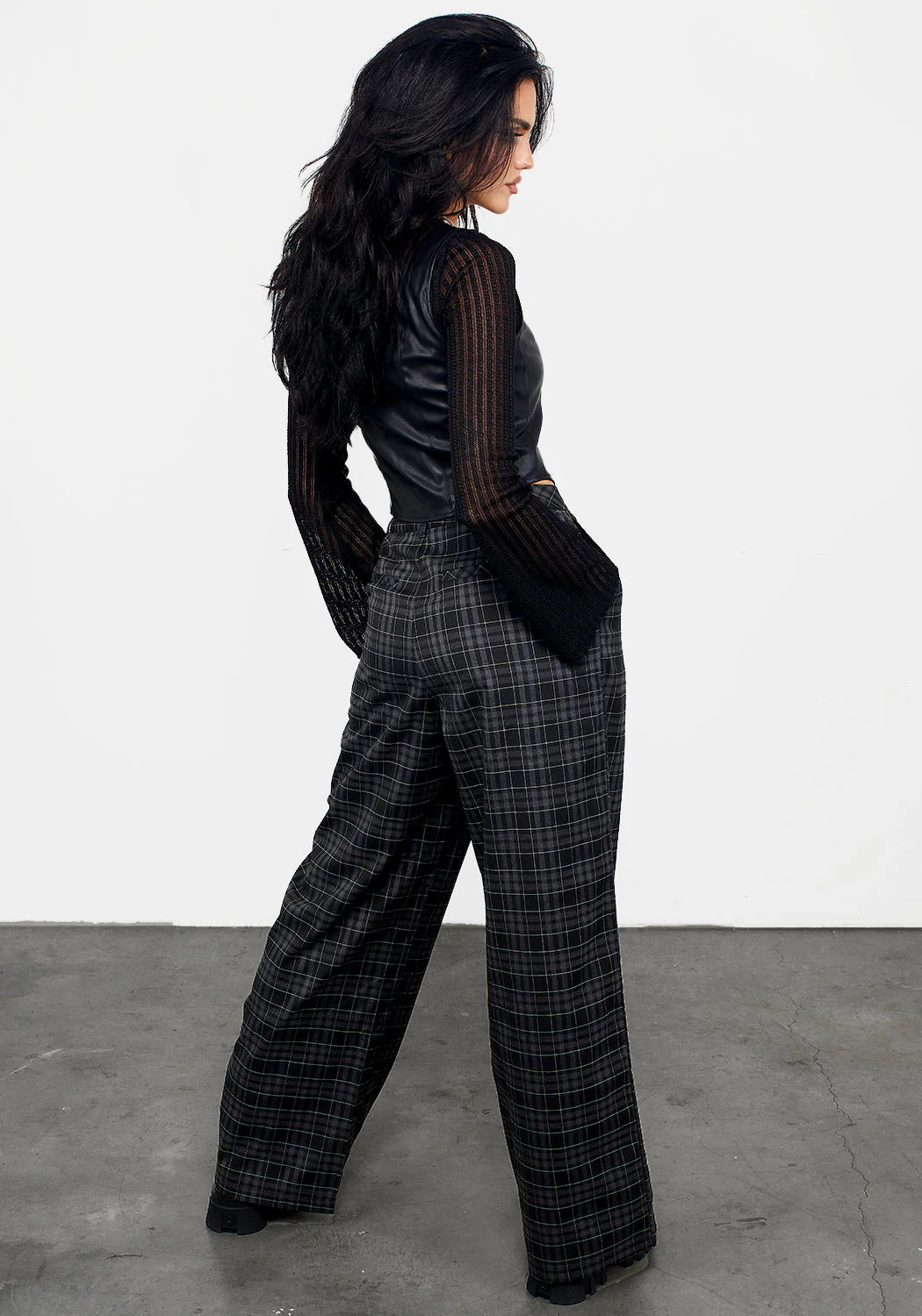 Lilin Wide Leg Trousers - Image 3