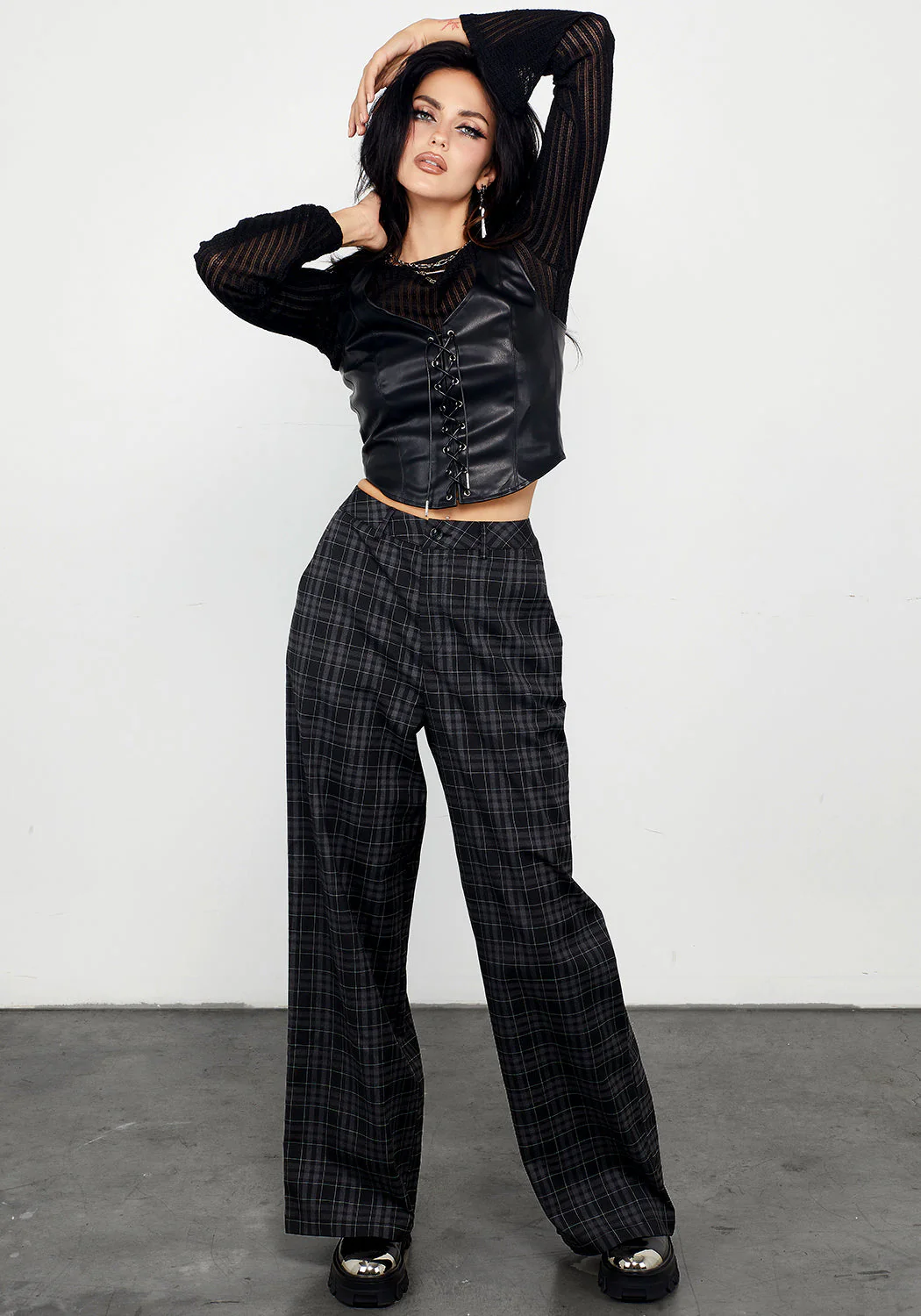 Lilin Wide Leg Trousers - Image 4