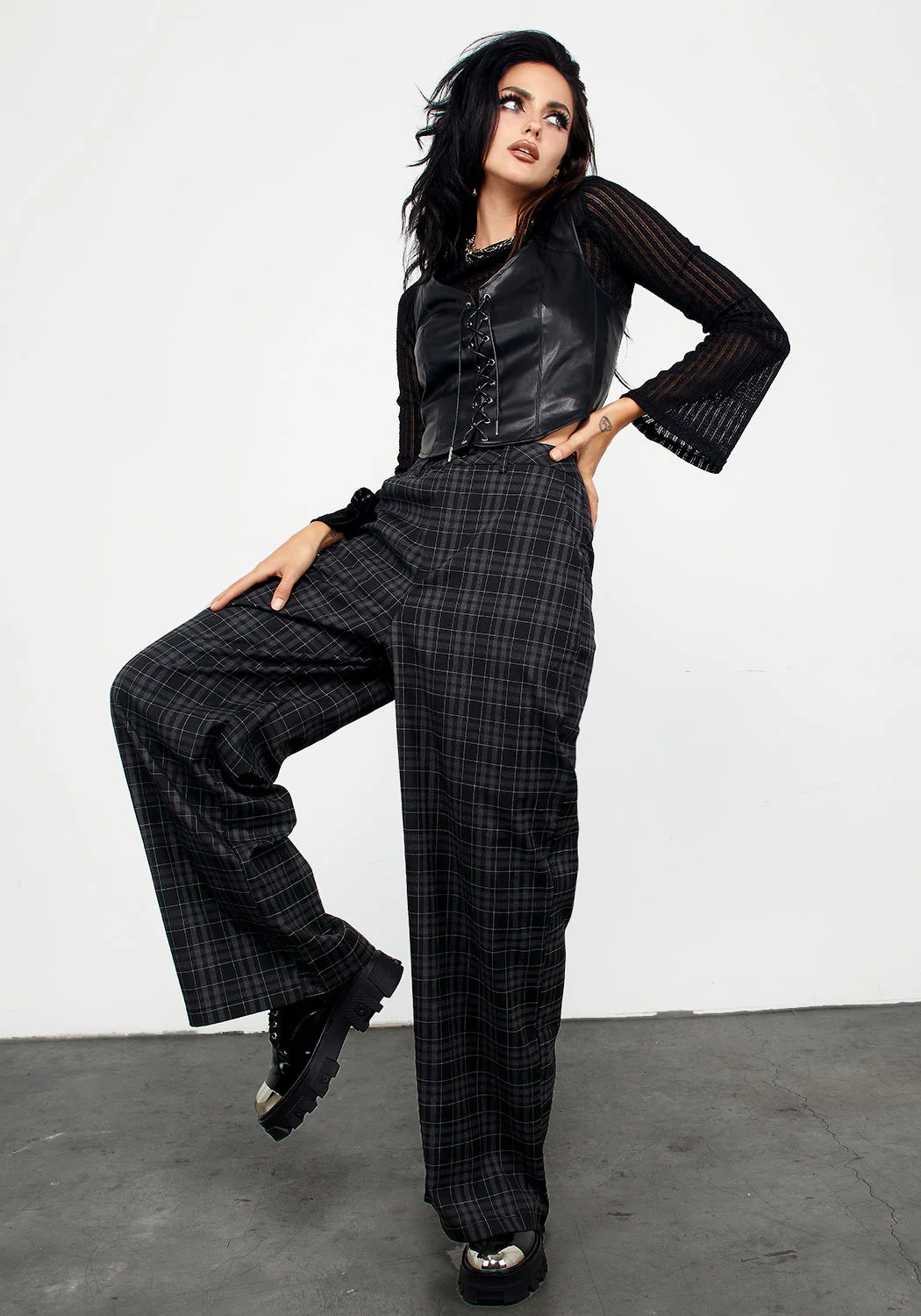 Lilin Wide Leg Trousers - Image 5