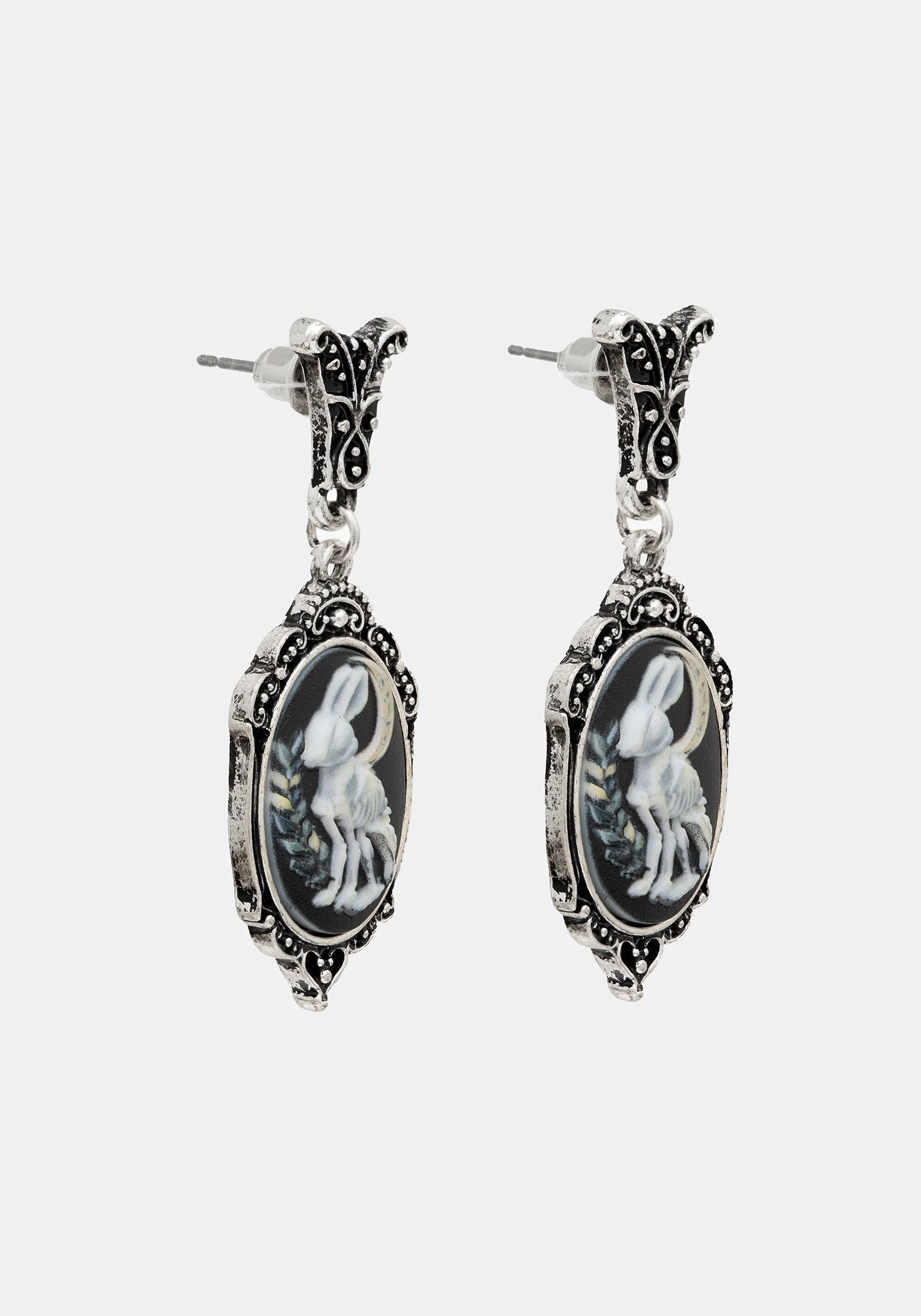 Malia Rabbit Skeleton Earrings - Image 4
