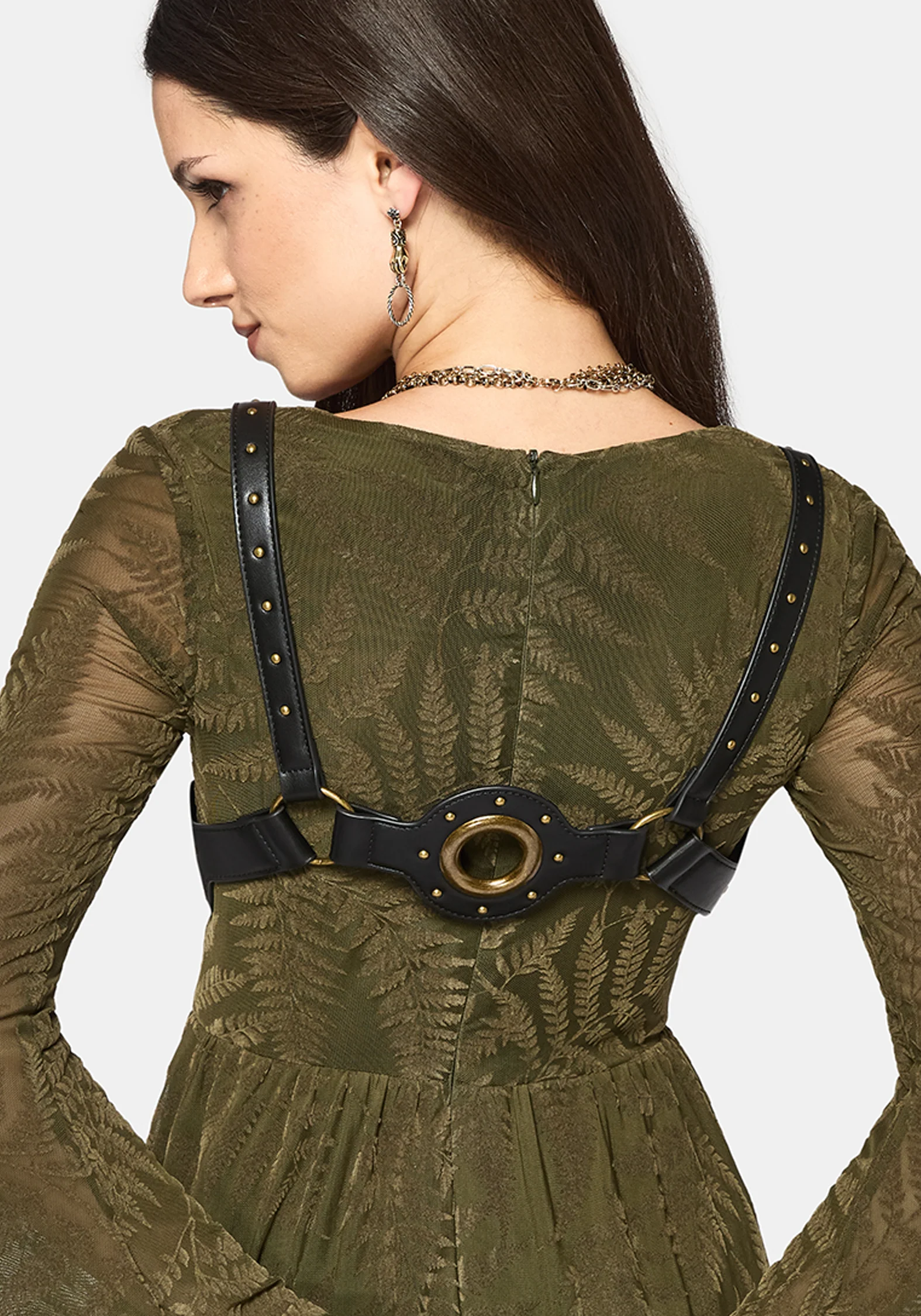 Malvina Eyelet Detail Tie Front Harness - Image 2