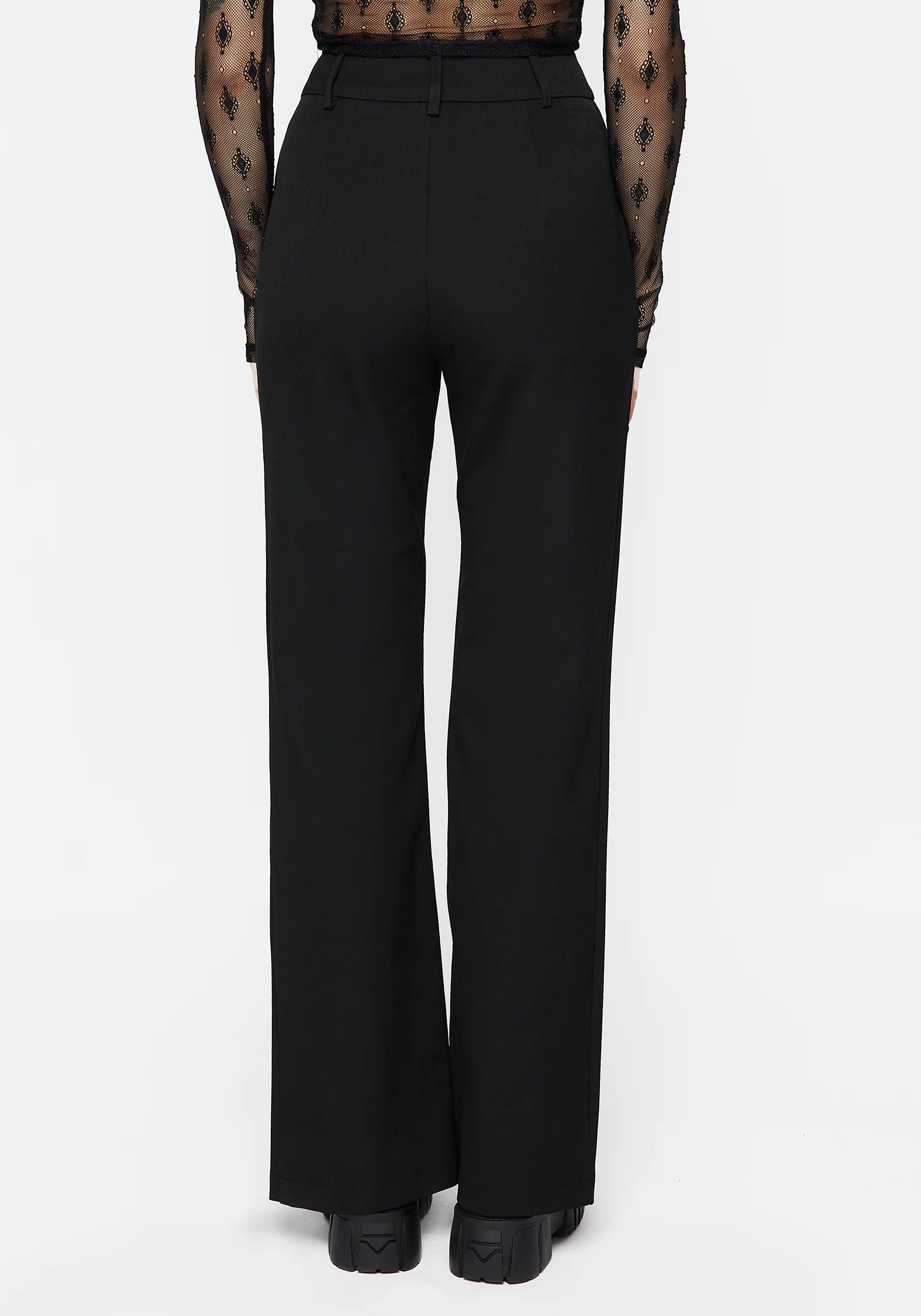 Marian Front Split Straight Leg Tailored Trousers - Image 3