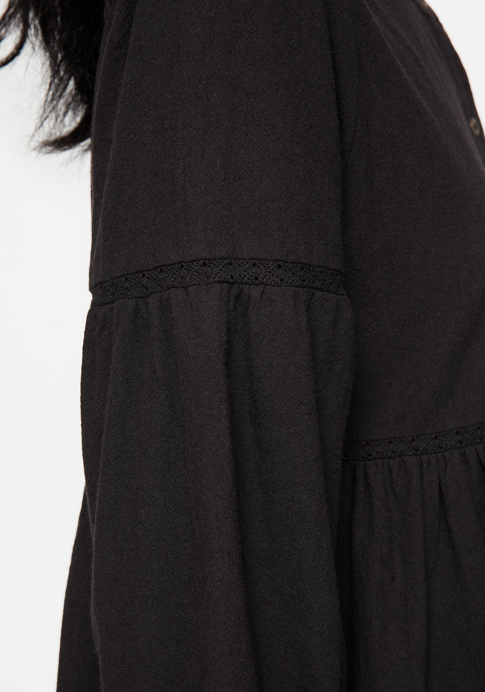 Marigold Cotton Button Up Smock Mini Dress - Image 5