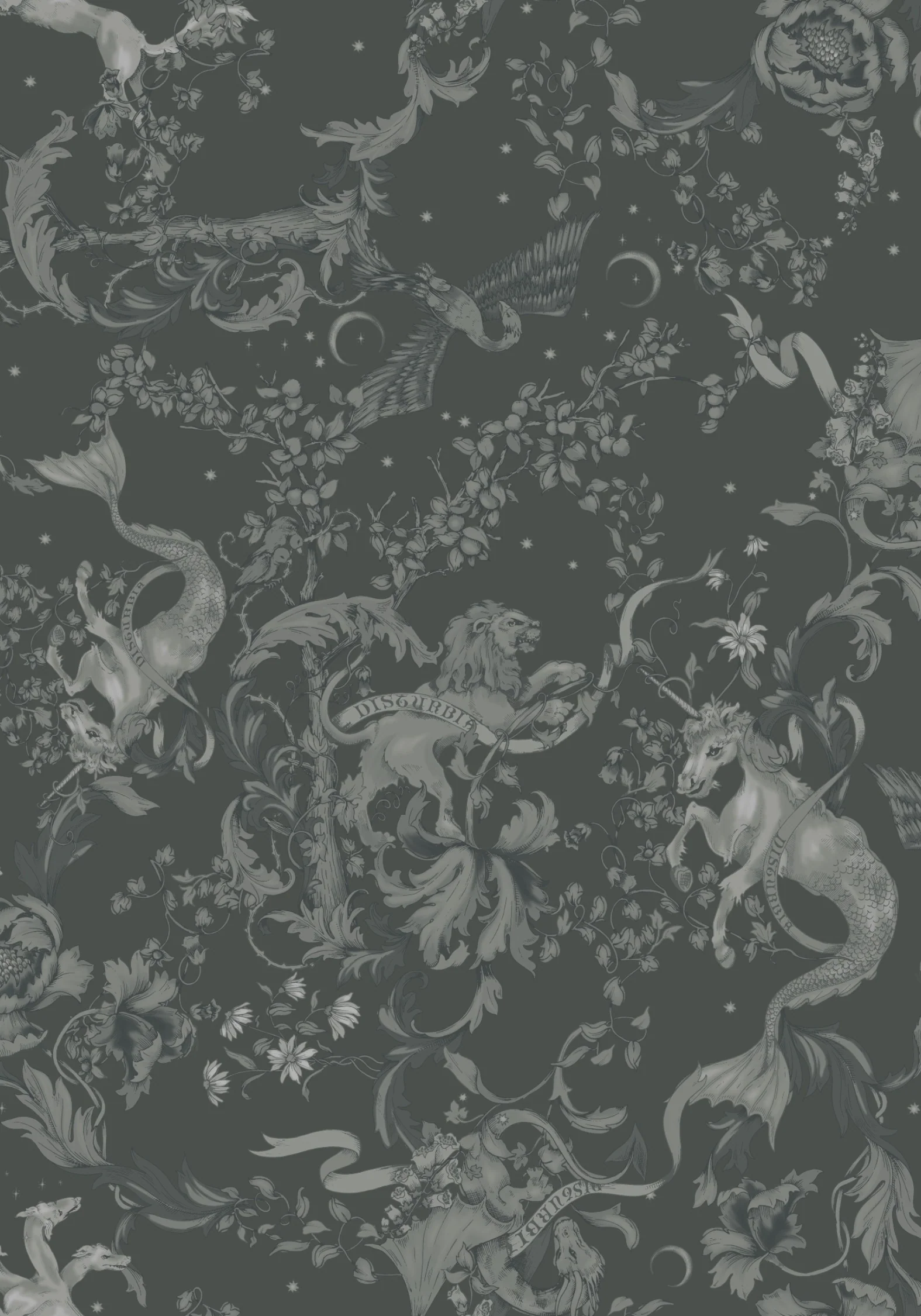 Merunicorn Enchanted Forest Grey Chiffon Wrap Top - Image 6