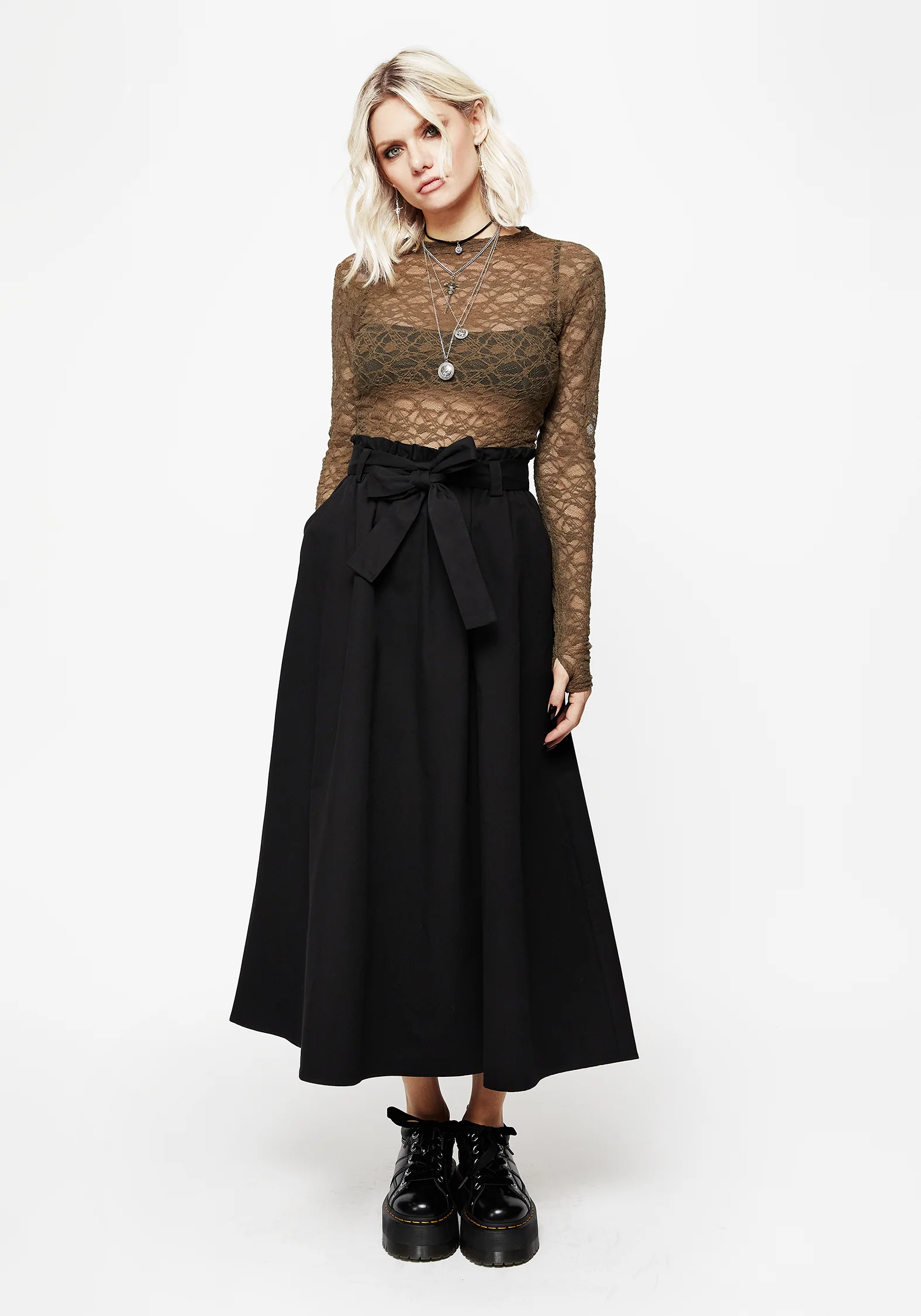 Myrtle Floral Lace Long Sleeve Top - Image 4