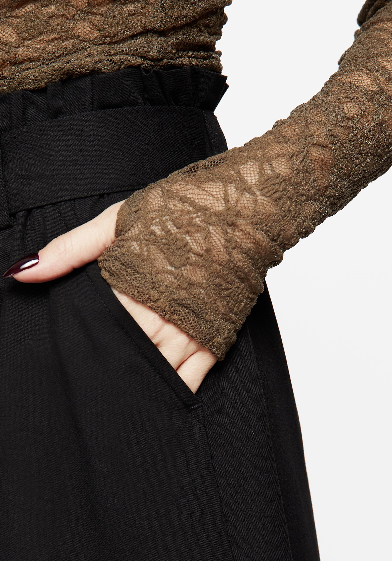 Myrtle Floral Lace Long Sleeve Top - Image 5