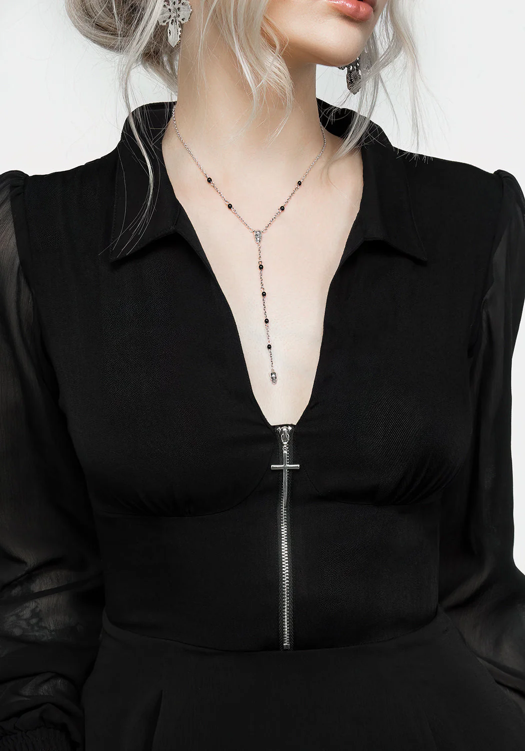 Nancy Sheer Midi Shirt Dress - Image 2