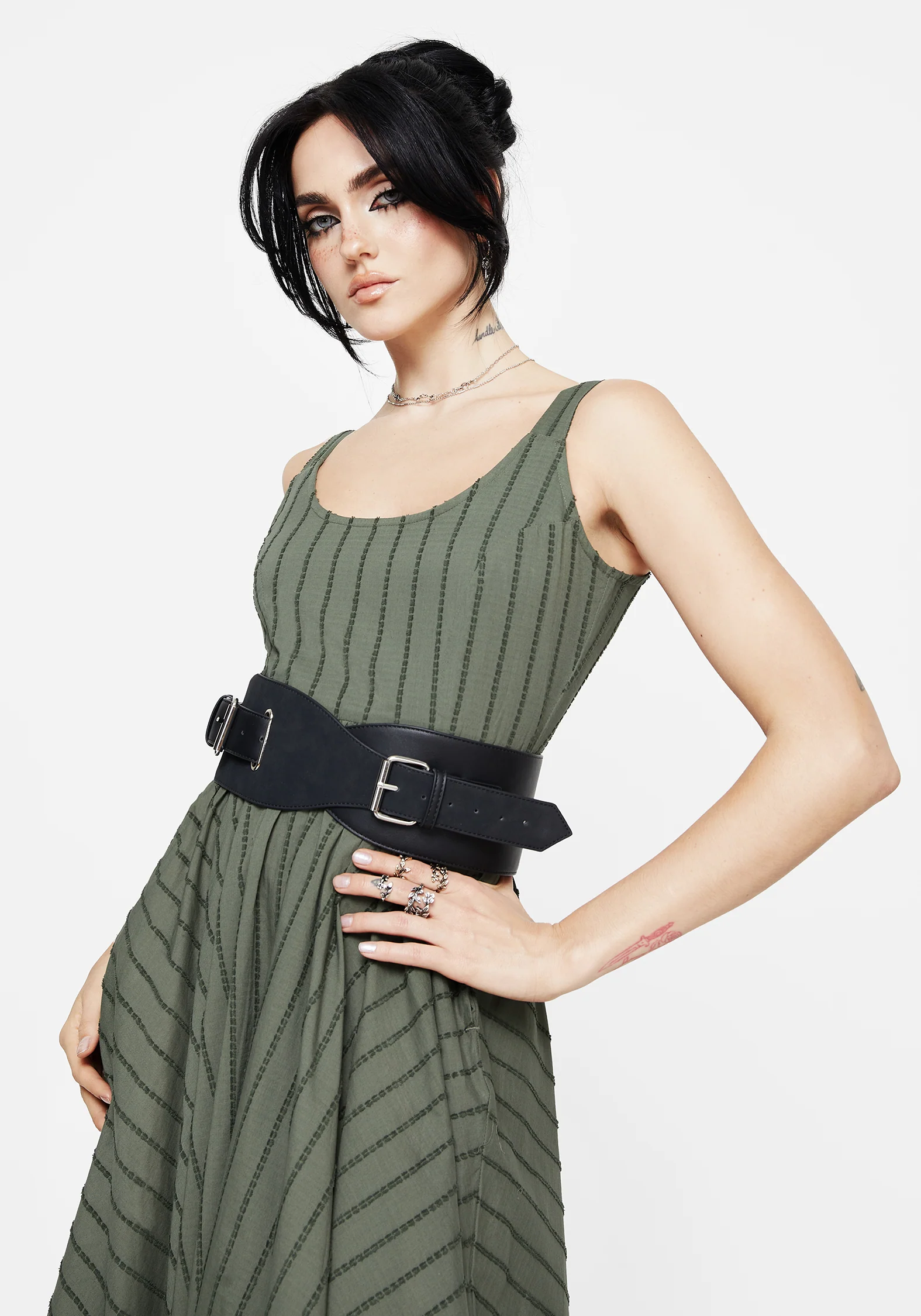 Nyx Faux Suede Leather Waist Belt - Image 5