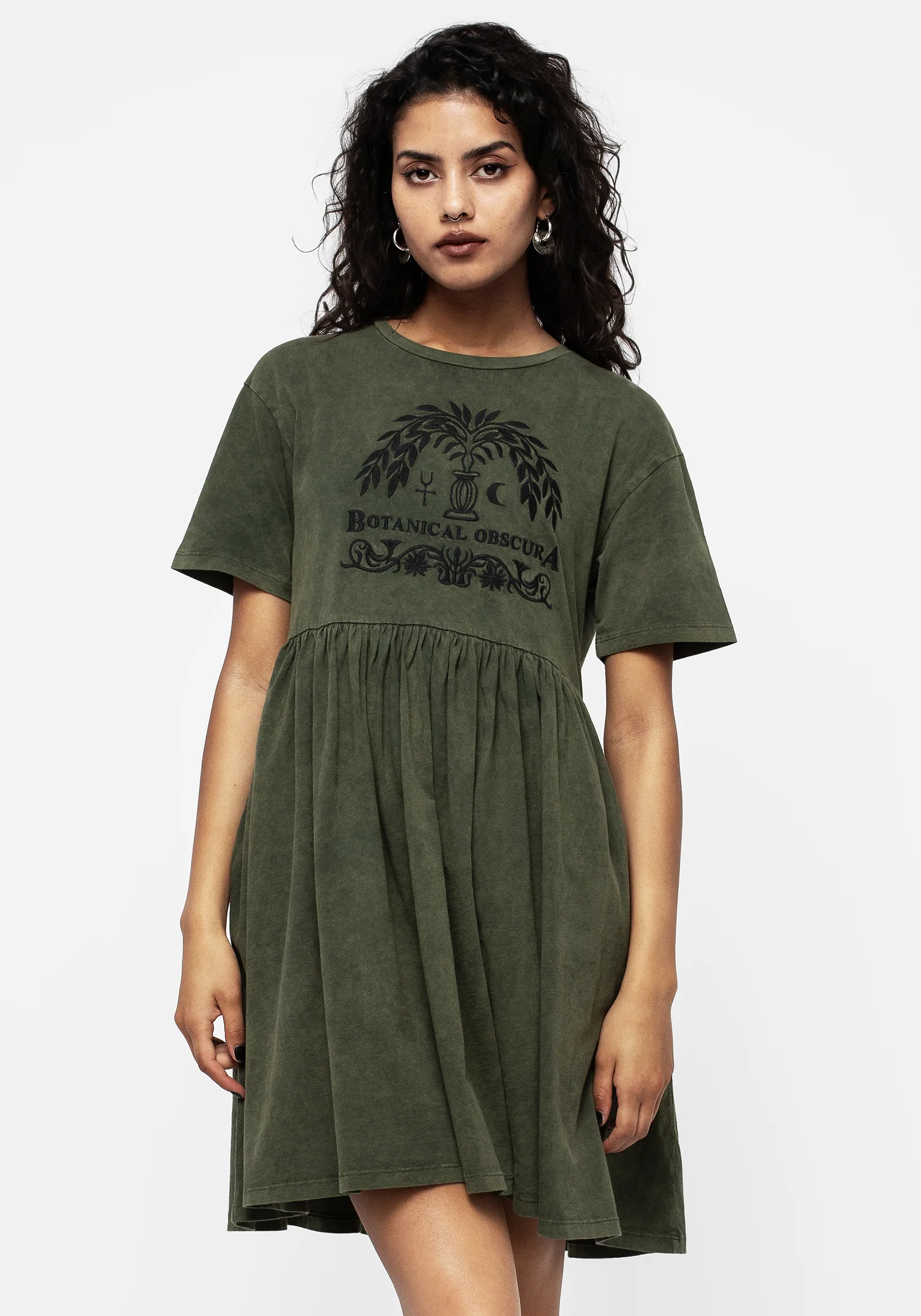 Obscura Graphic Print Mini Skater Dress - Image 4