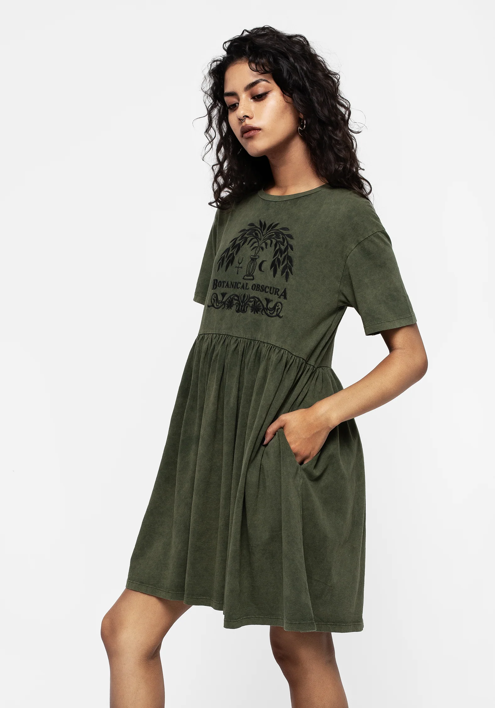 Obscura Graphic Print Mini Skater Dress - Image 6