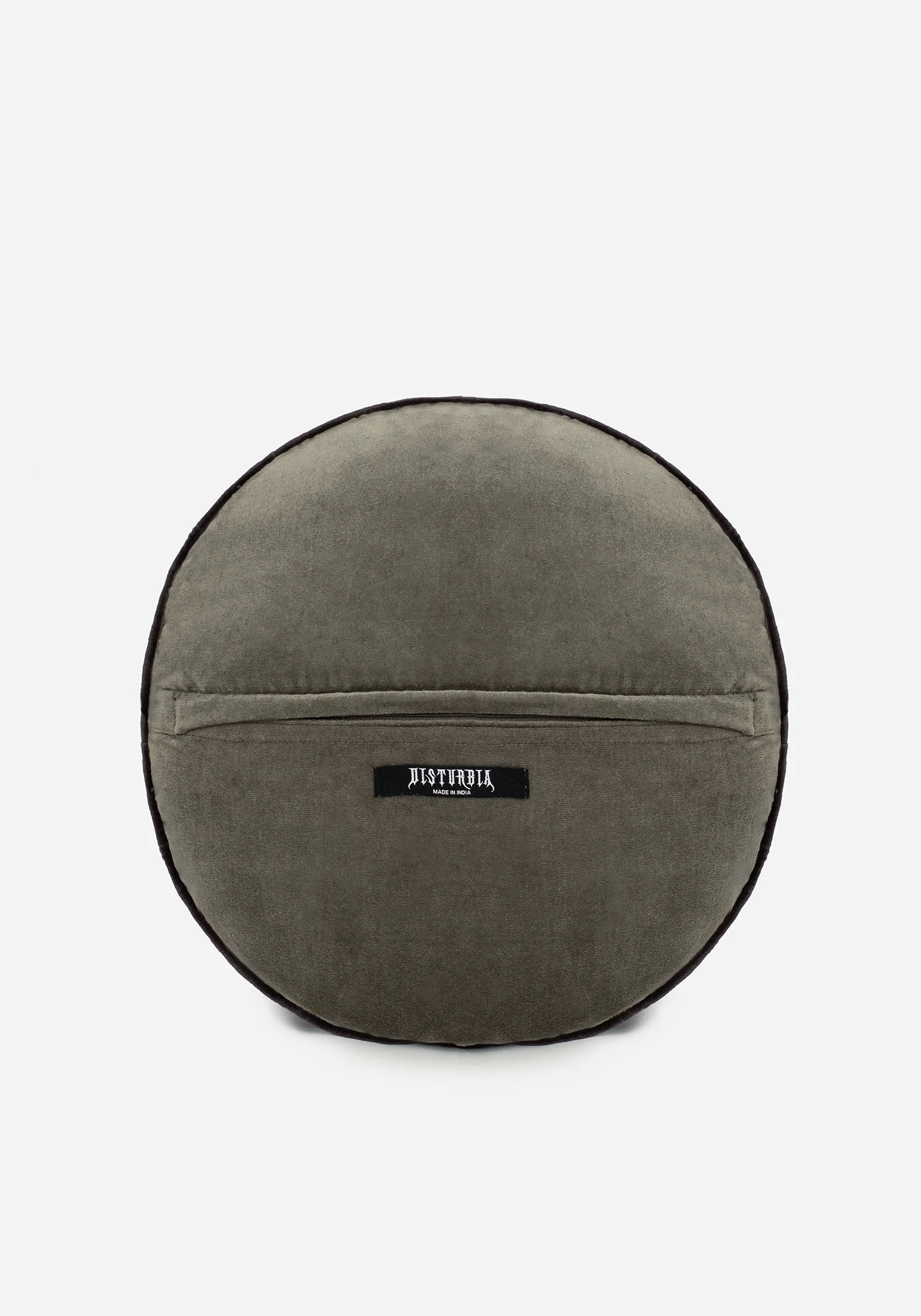 Opora Embroidered Floral Moon Round Cushion - Image 4