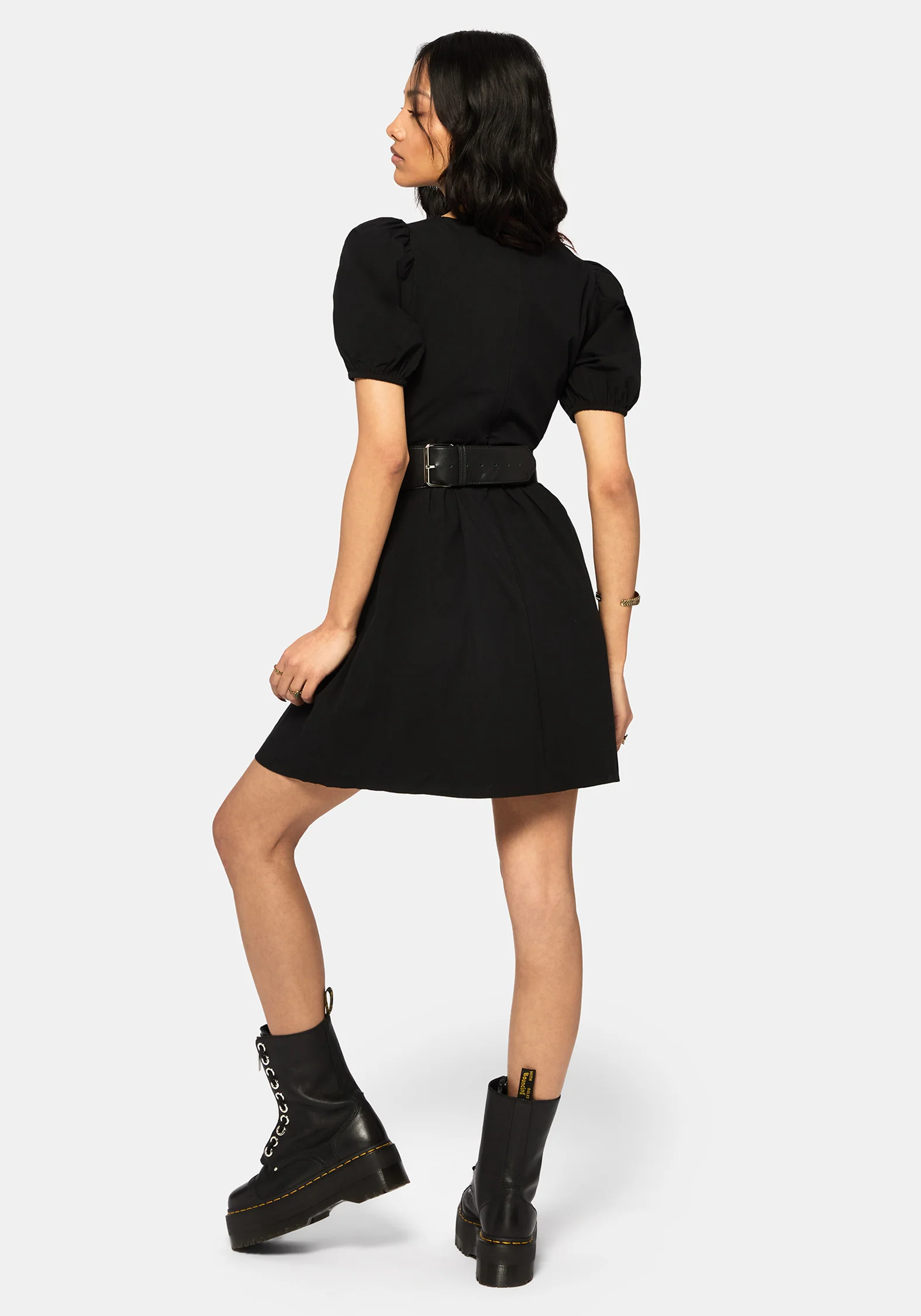 Orena Bat Embroidered Mini Dress - Image 3