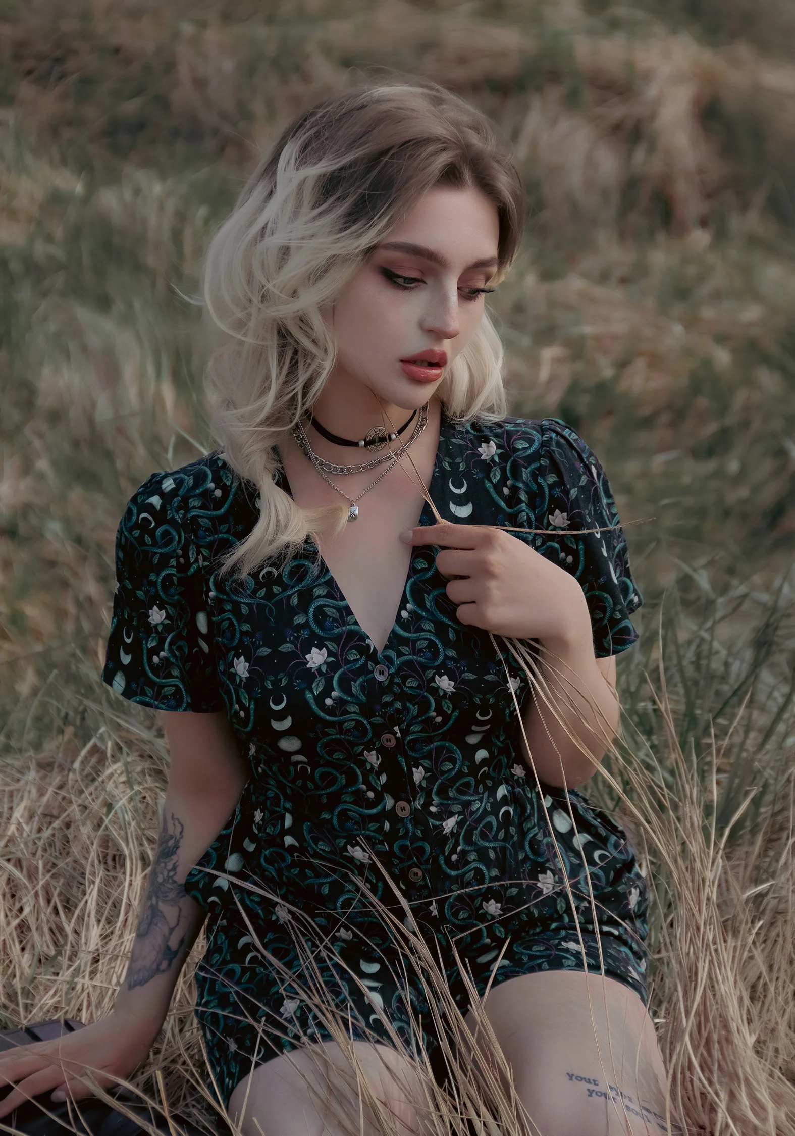 Pythia Button Up Playsuit - Image 2