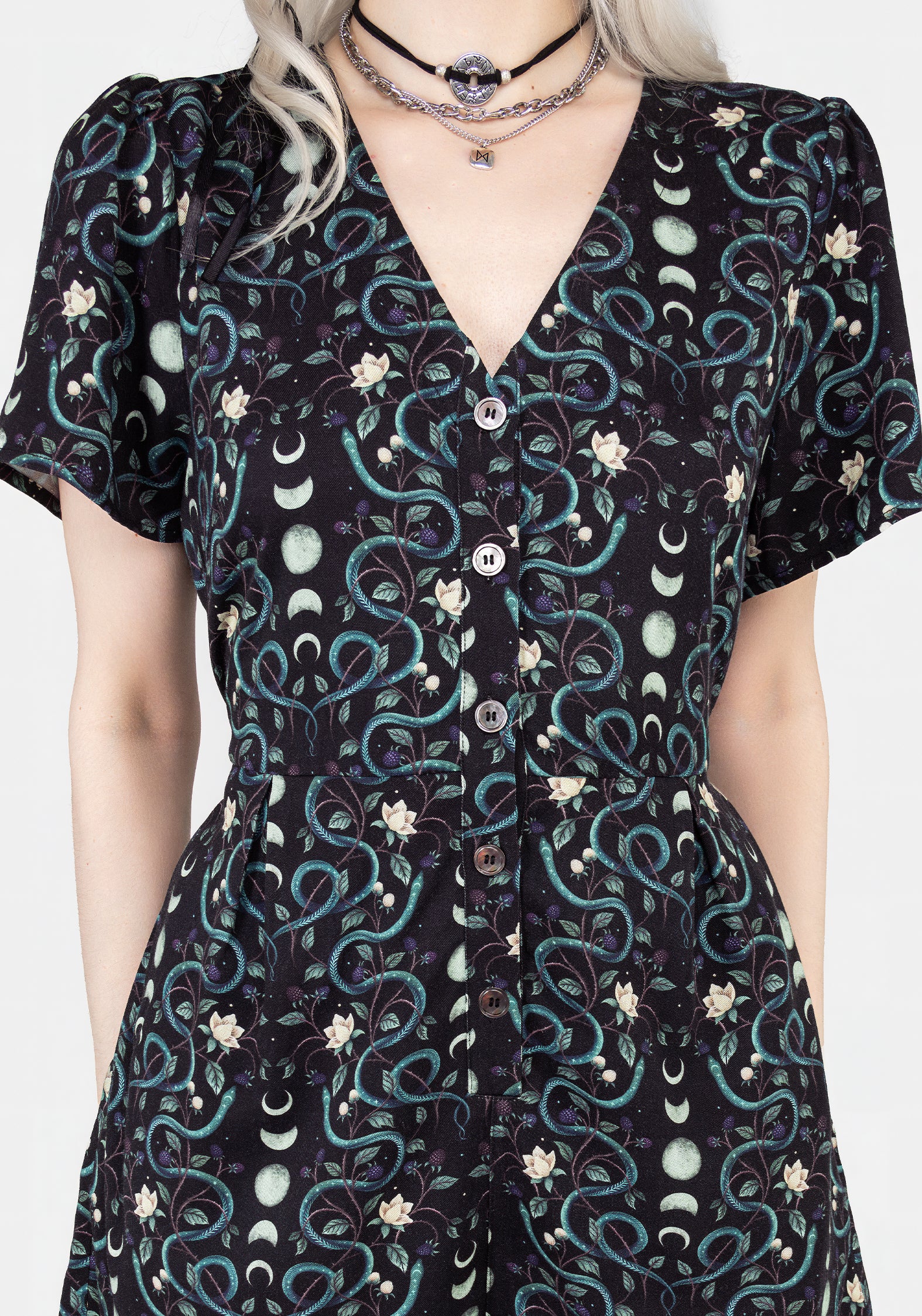 Pythia Button Up Playsuit - Image 3
