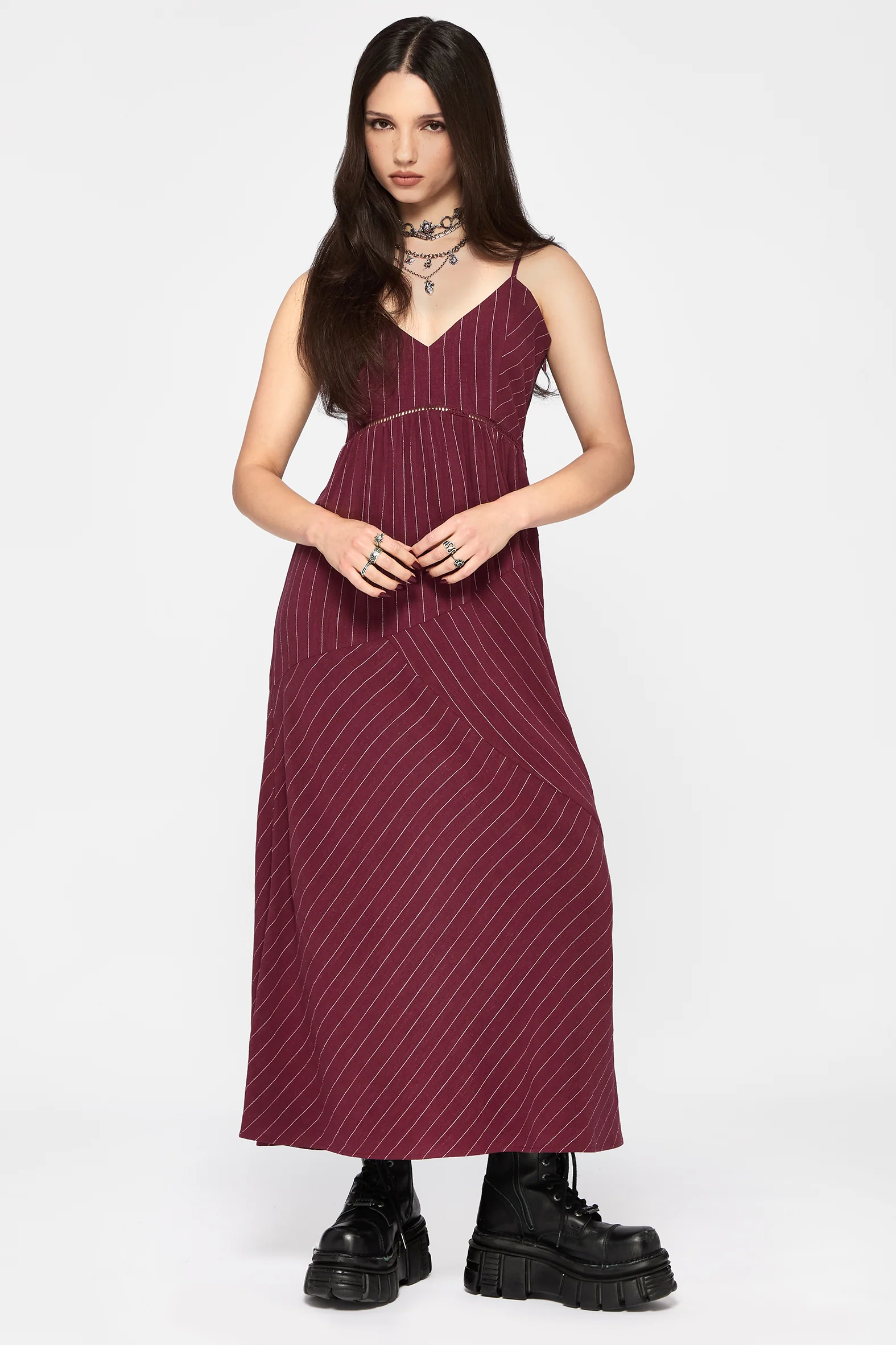 Rue Stripe Voile Cami Midaxi Dress - Image 6