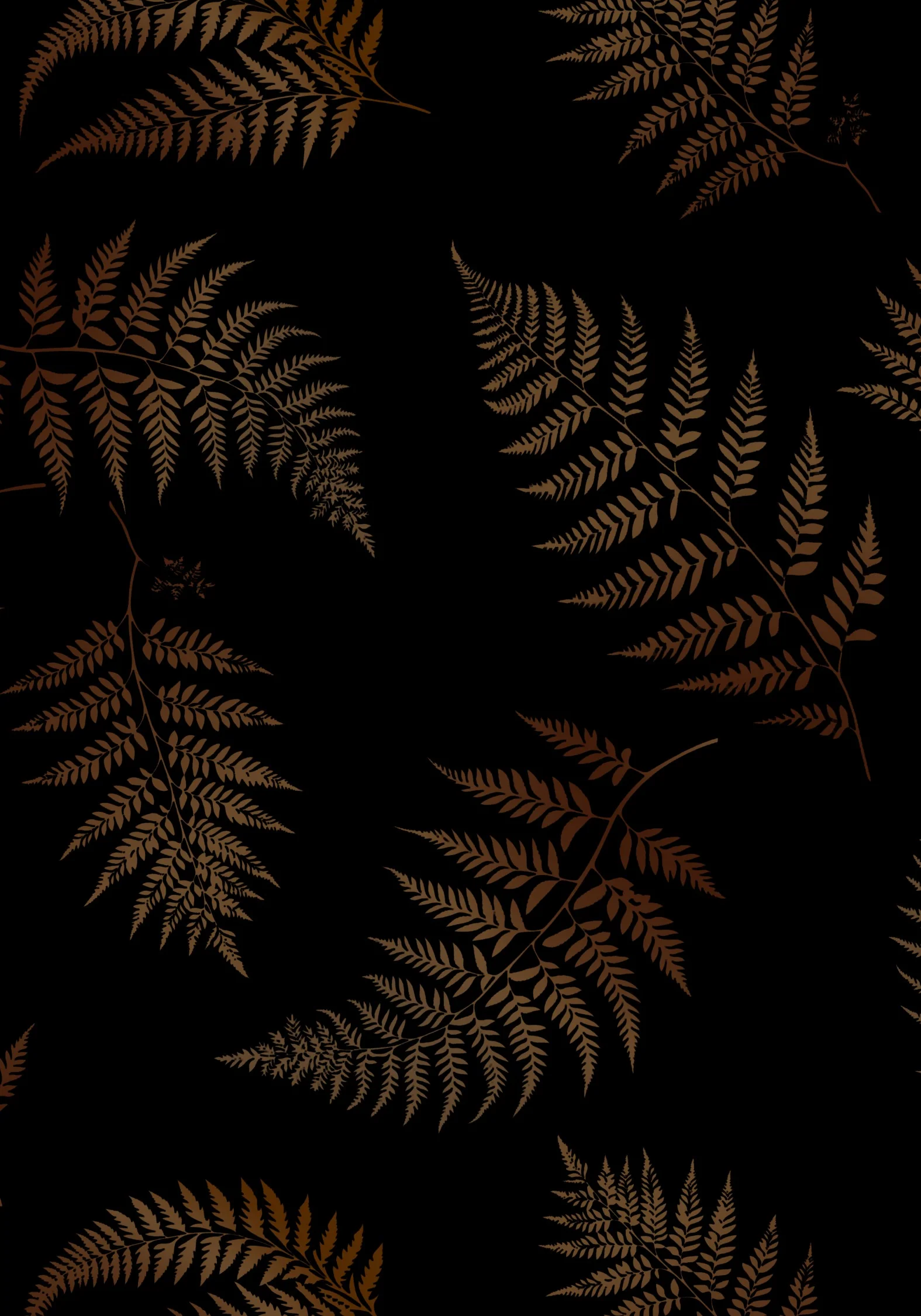 Ruin Fern Printed V-Neck Mini Dress - Brown - Image 7