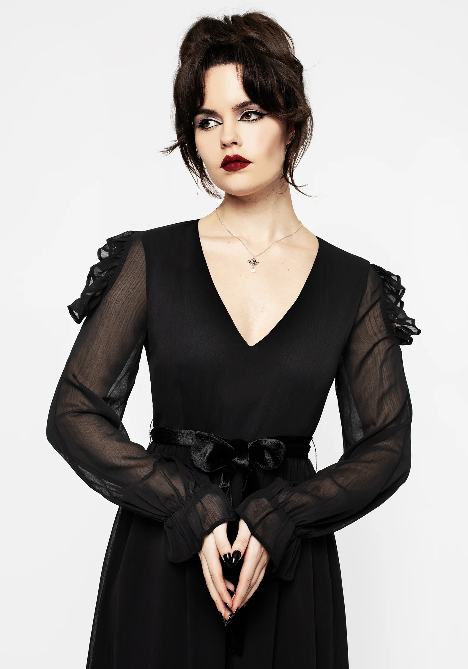 Scorn Cold Shoulder Maxi Dress - Image 6