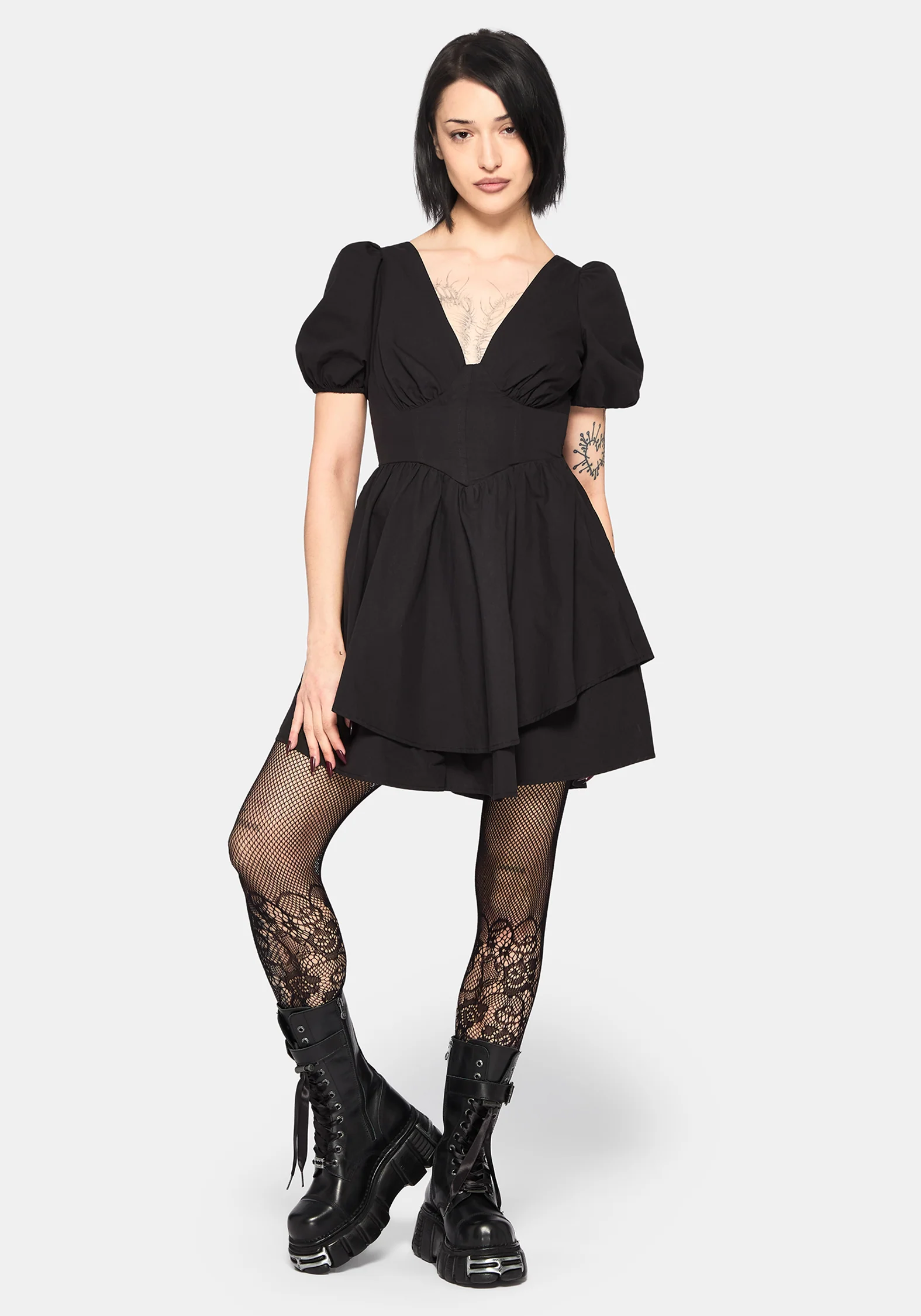 Sisella Lace Fishnet Tights - Image 5